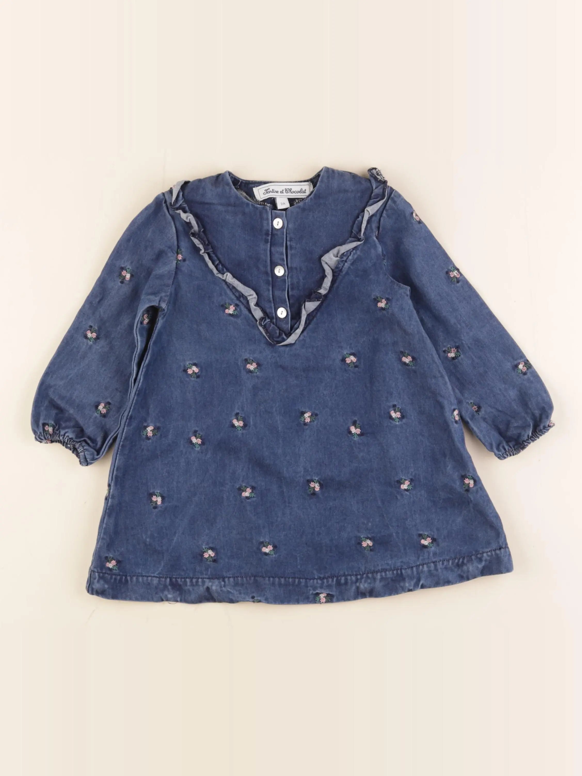 Tartine & Chocolat - robe bleu - 2 ans