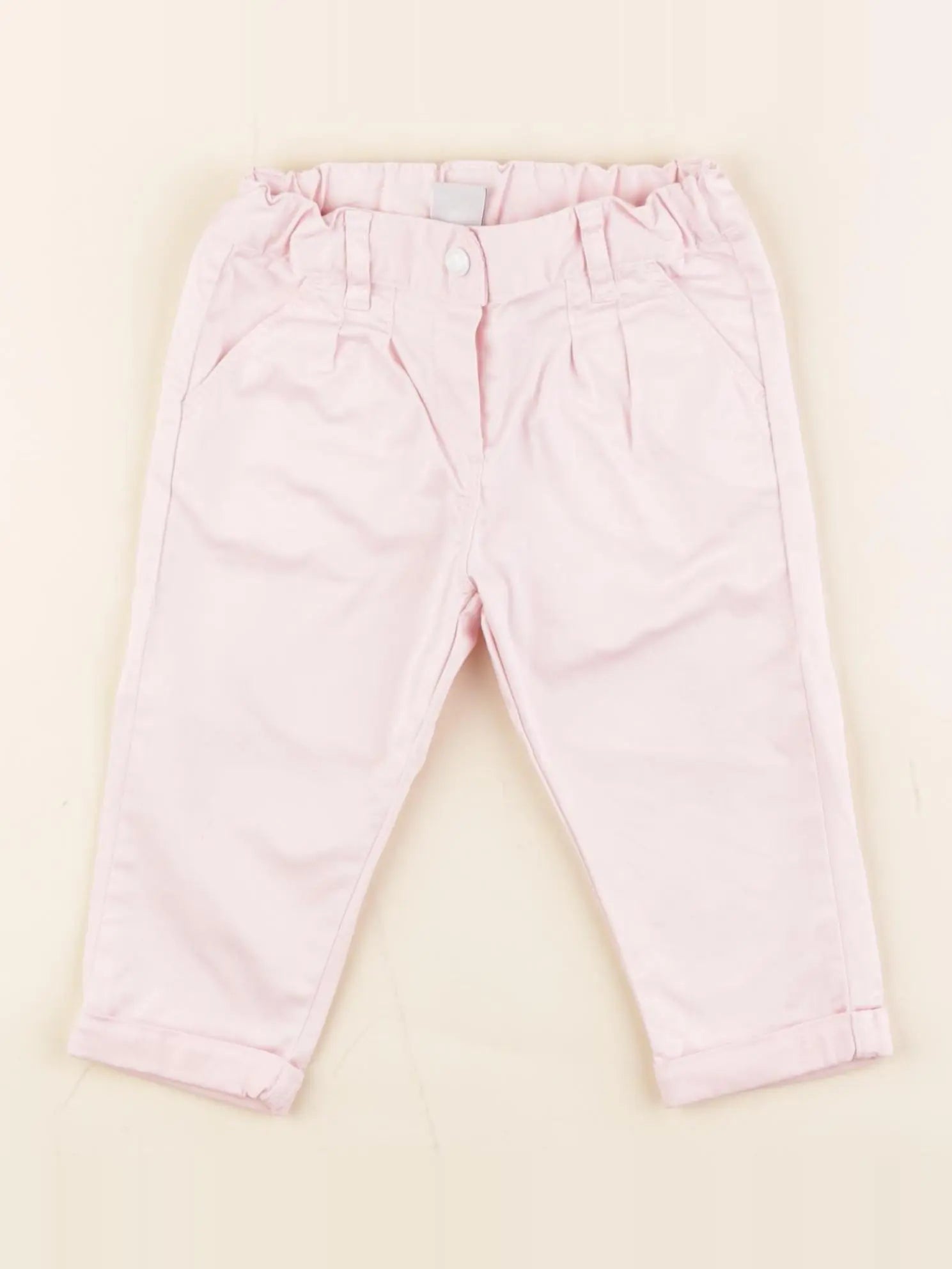 Petit Bateau - pantalon rose - 12 mois