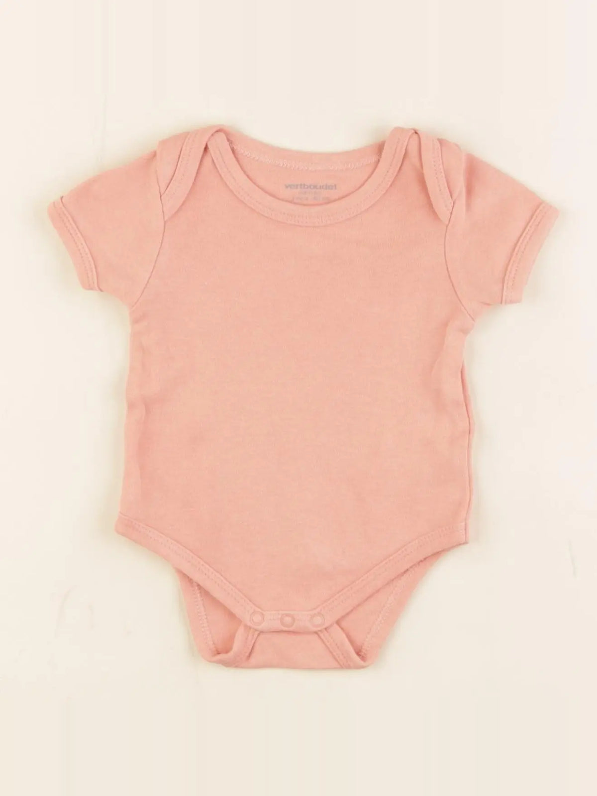 Vertbaudet - body rose - 3 mois