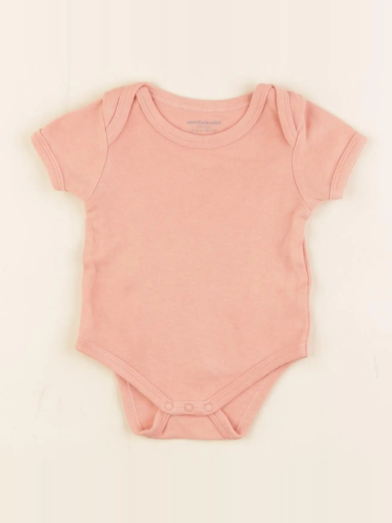 Vertbaudet - body rose - 3 mois