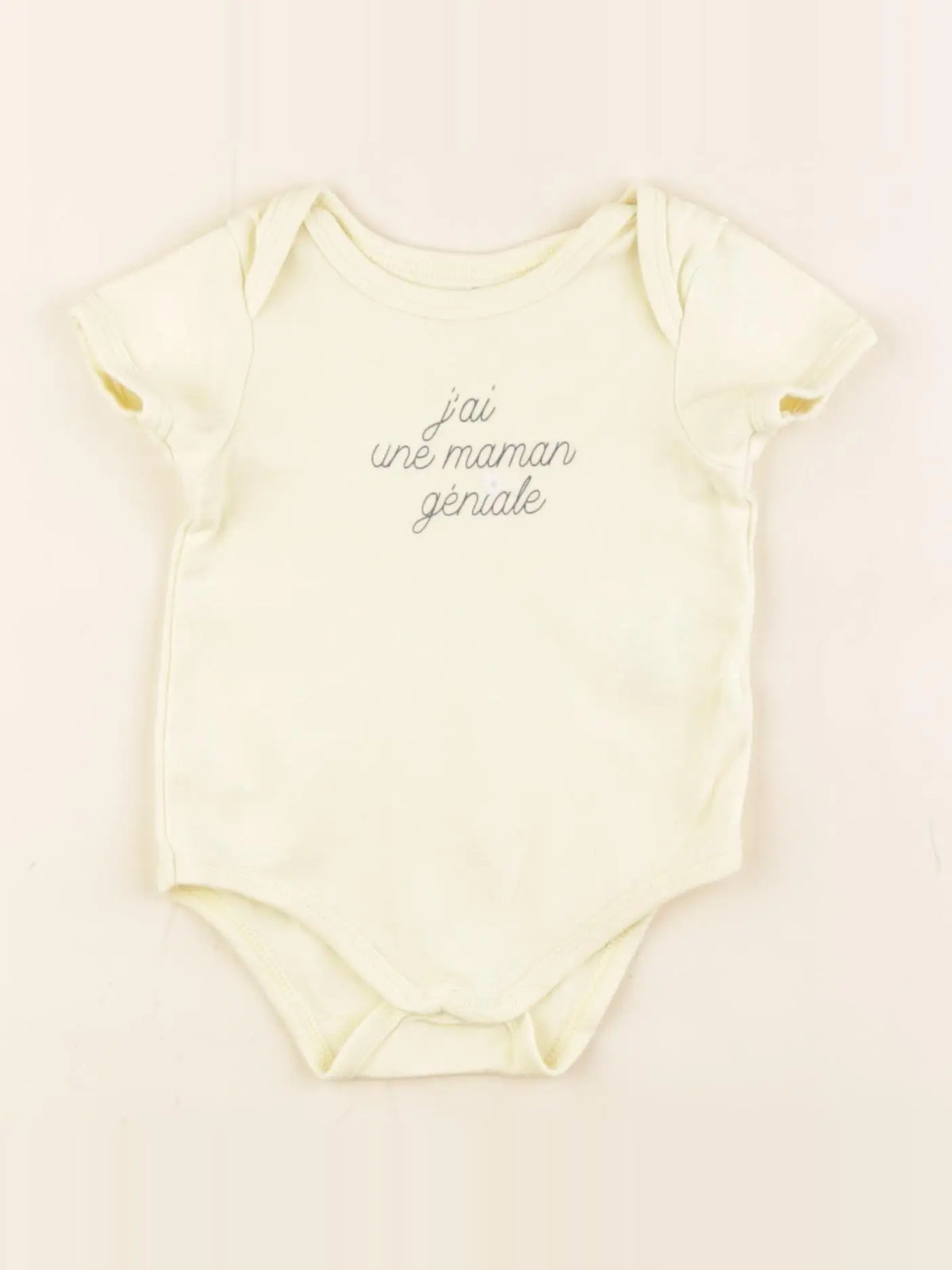 Vertbaudet - body jaune - 3 mois