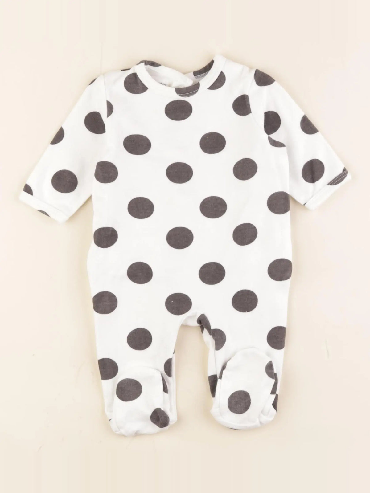 Vertbaudet - pyjama coton blanc - 3 mois