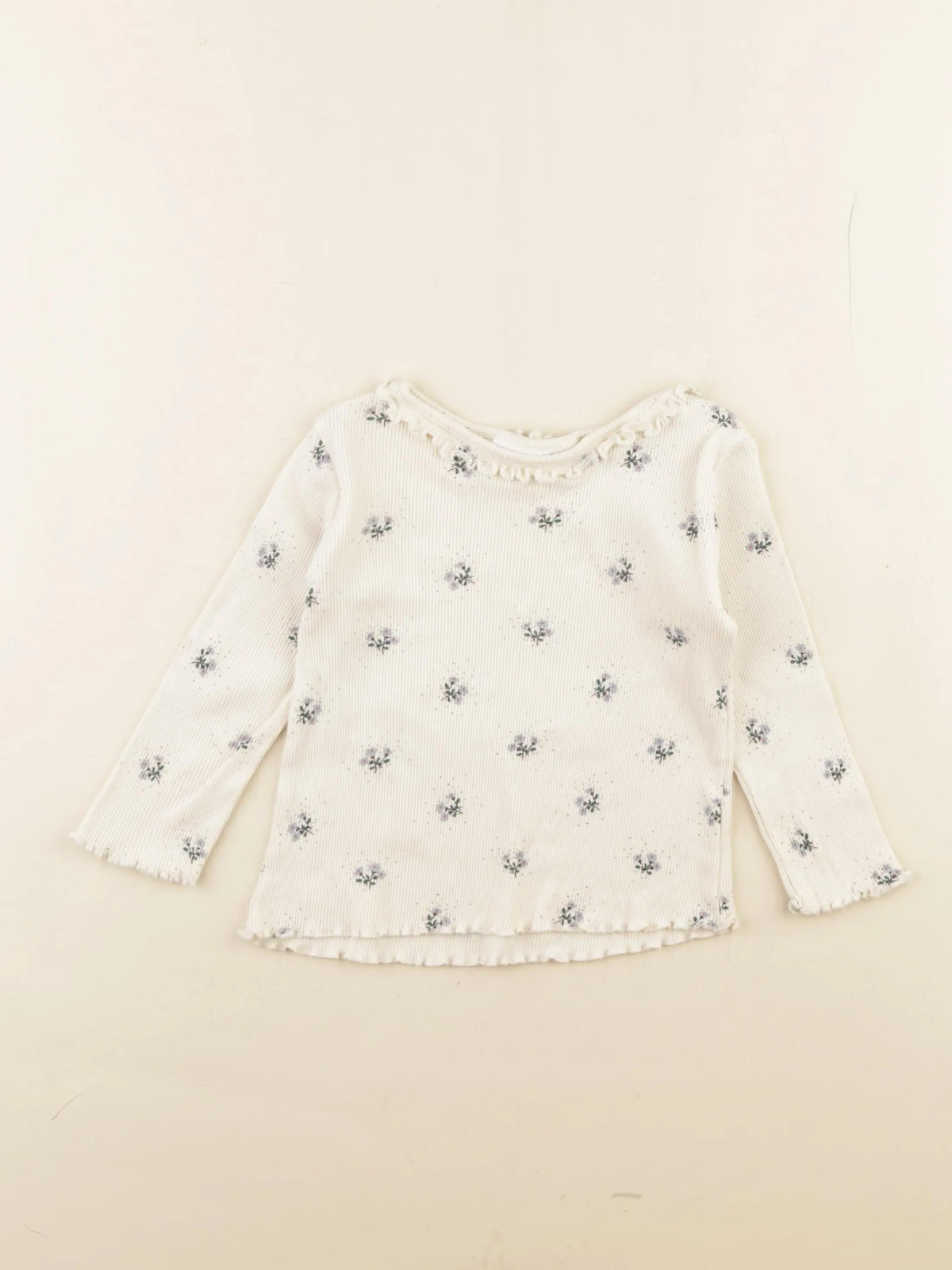 Zara - tee-shirt beige - 18/24 mois
