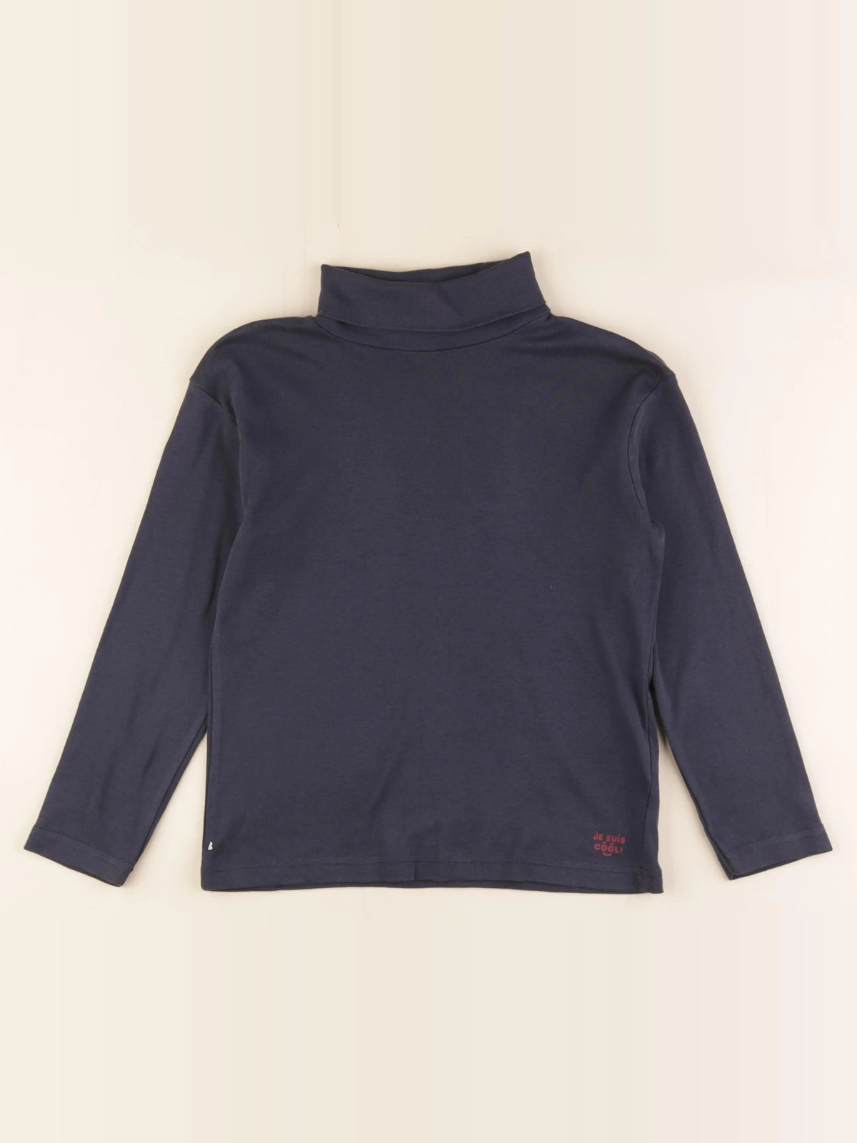 Vertbaudet - sous-pull imprimé au dos bleu - 8 ans