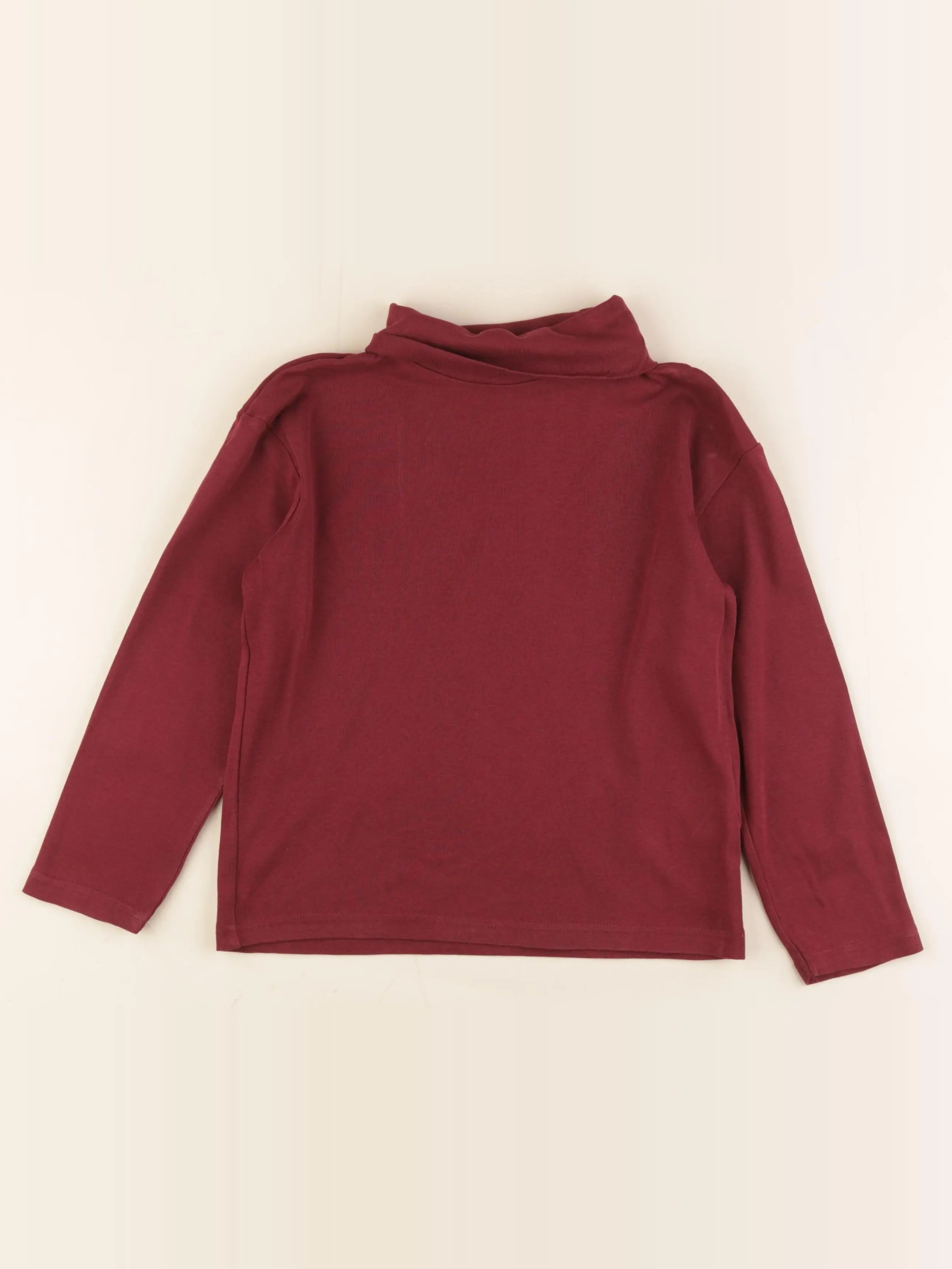 Vertbaudet - sous-pull imprimé au dos rouge - 8 ans