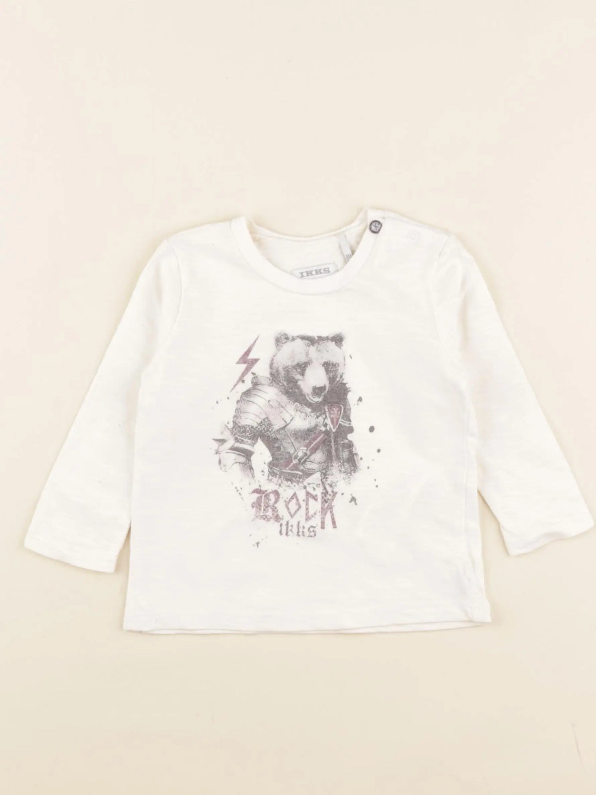 IKKS - tee-shirt blanc - 6 mois