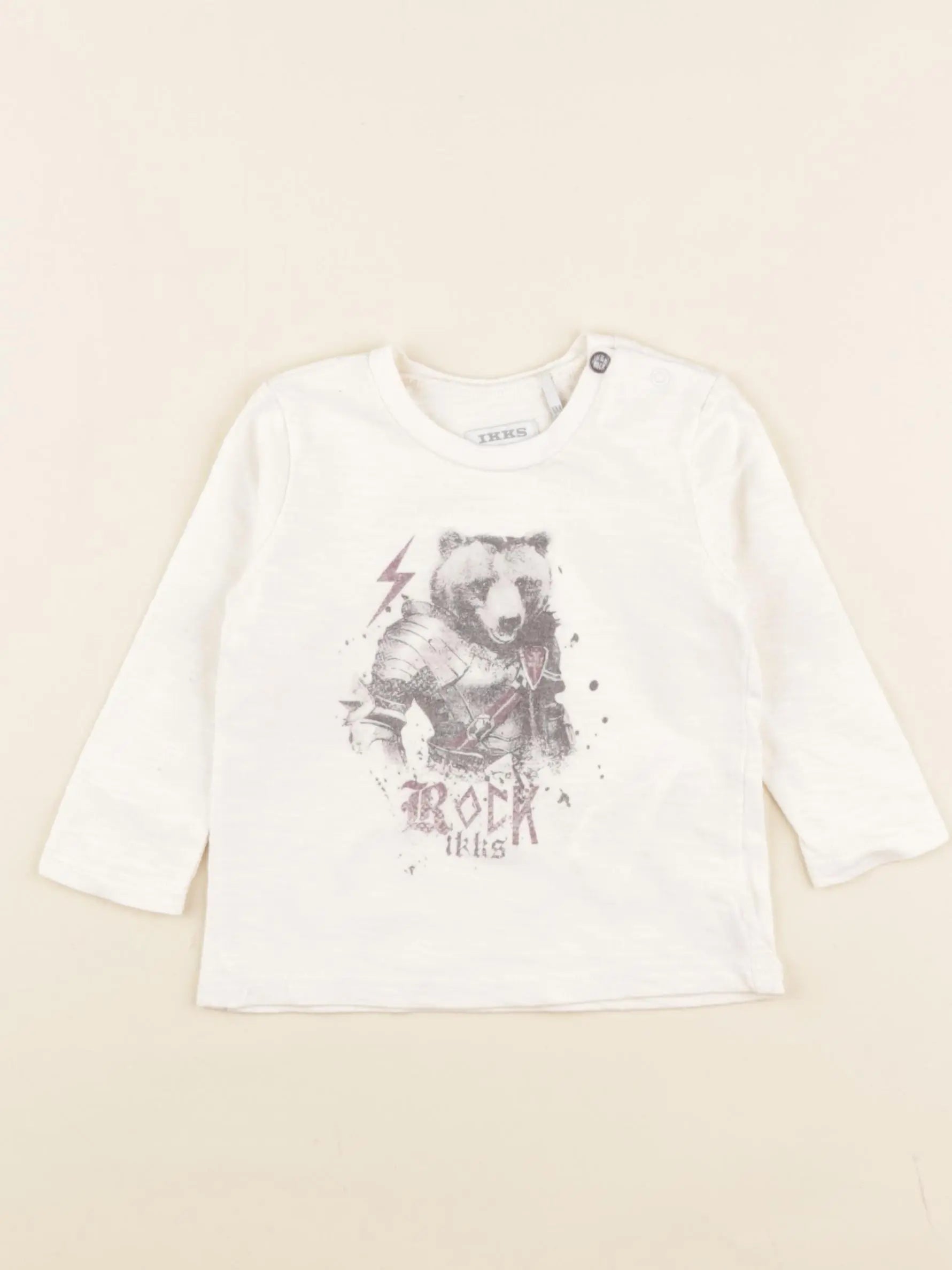 IKKS - tee-shirt blanc - 6 mois