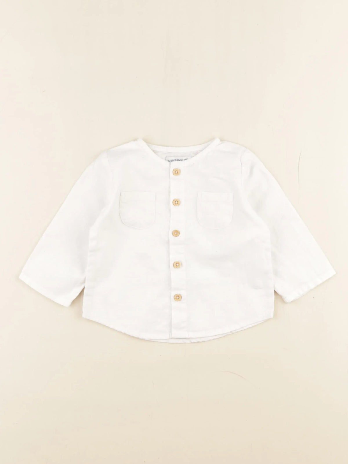 Vertbaudet - chemise blanc - 6 mois