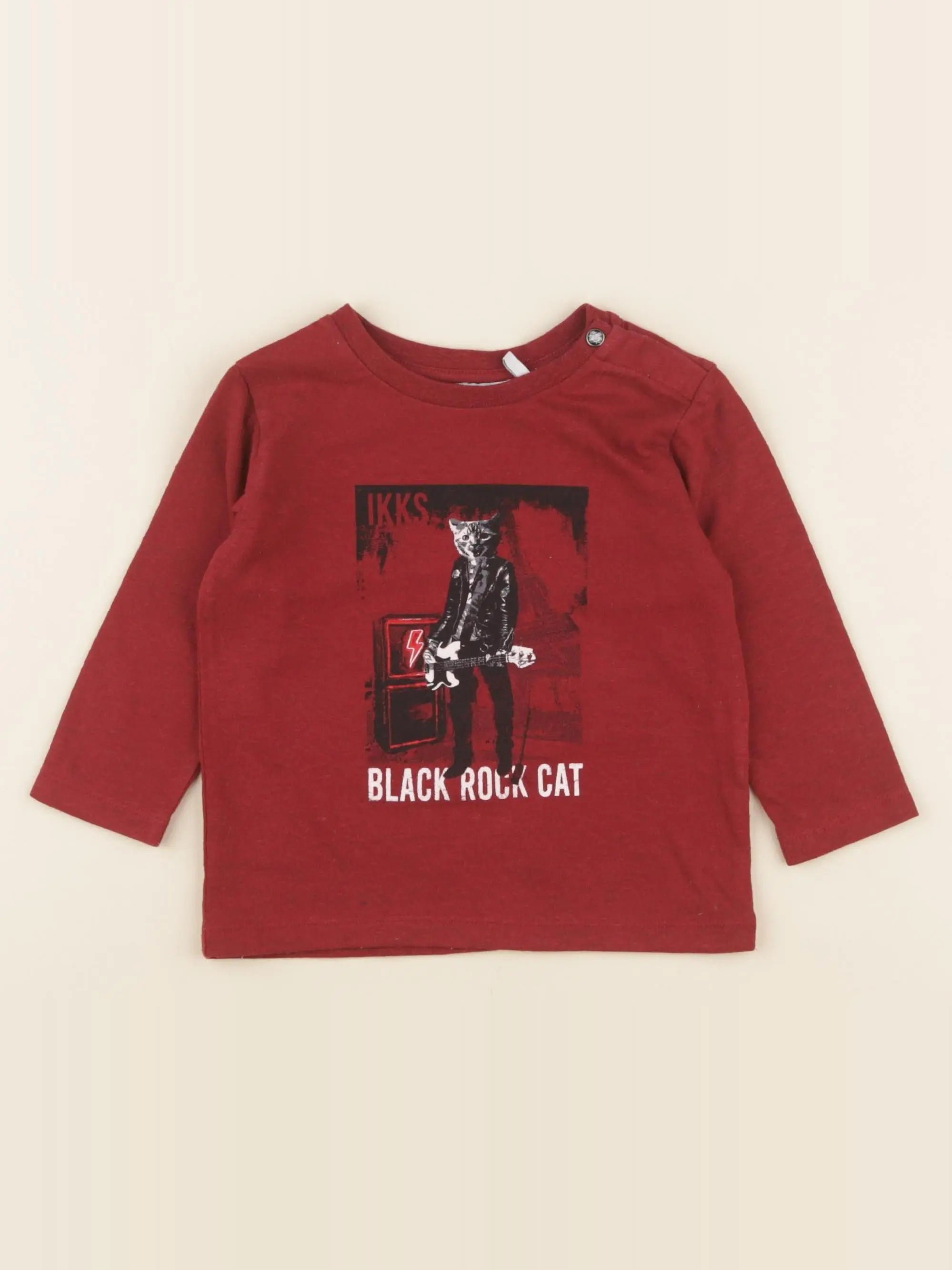 IKKS - tee-shirt rouge - 12 mois
