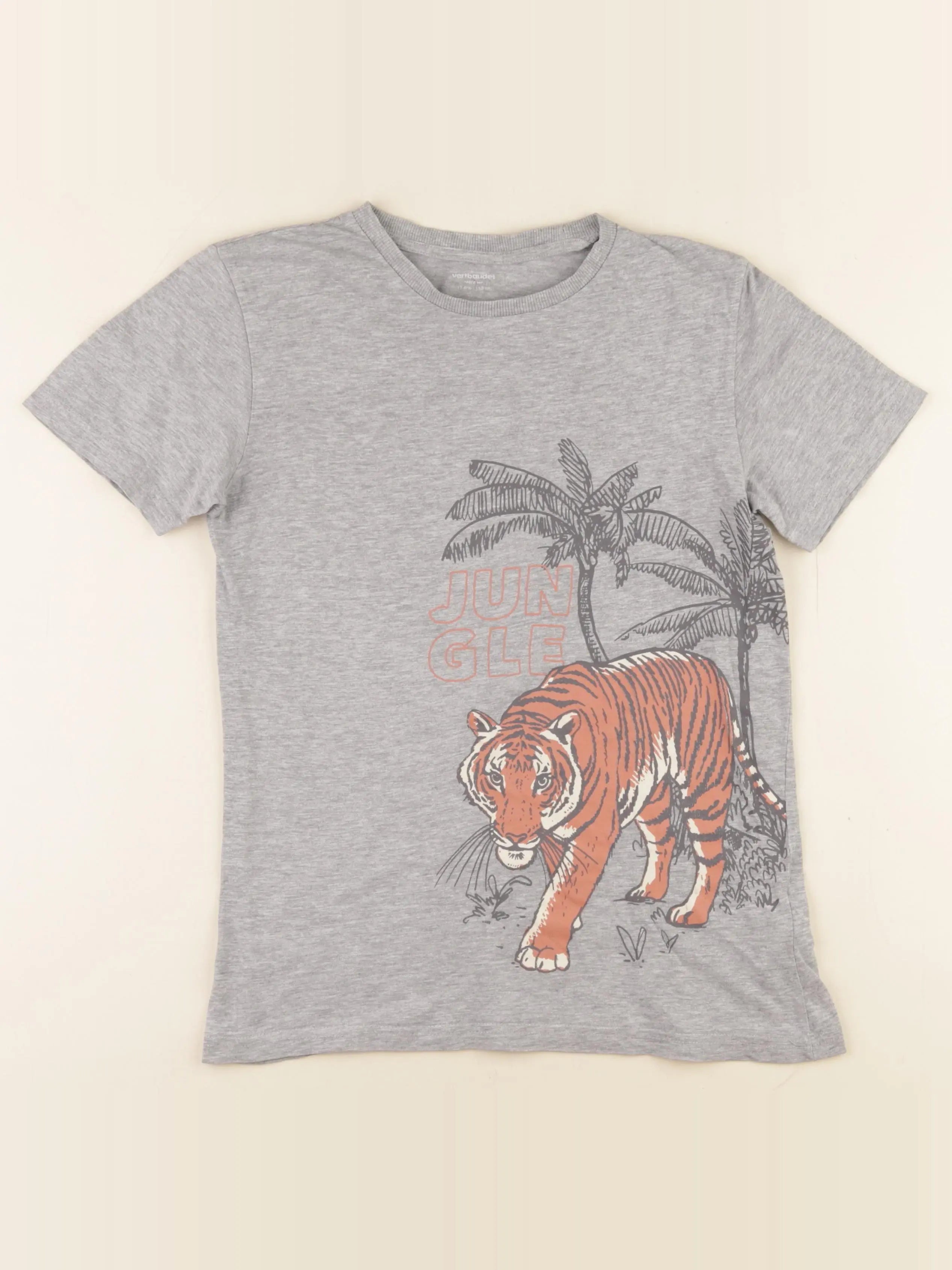 Vertbaudet - tee-shirt gris - 12 ans