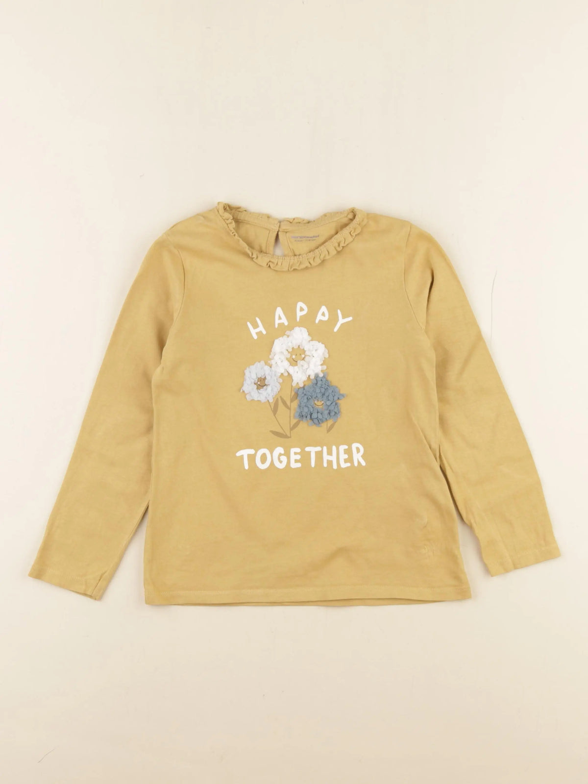 Vertbaudet - tee-shirt jaune - 6 ans