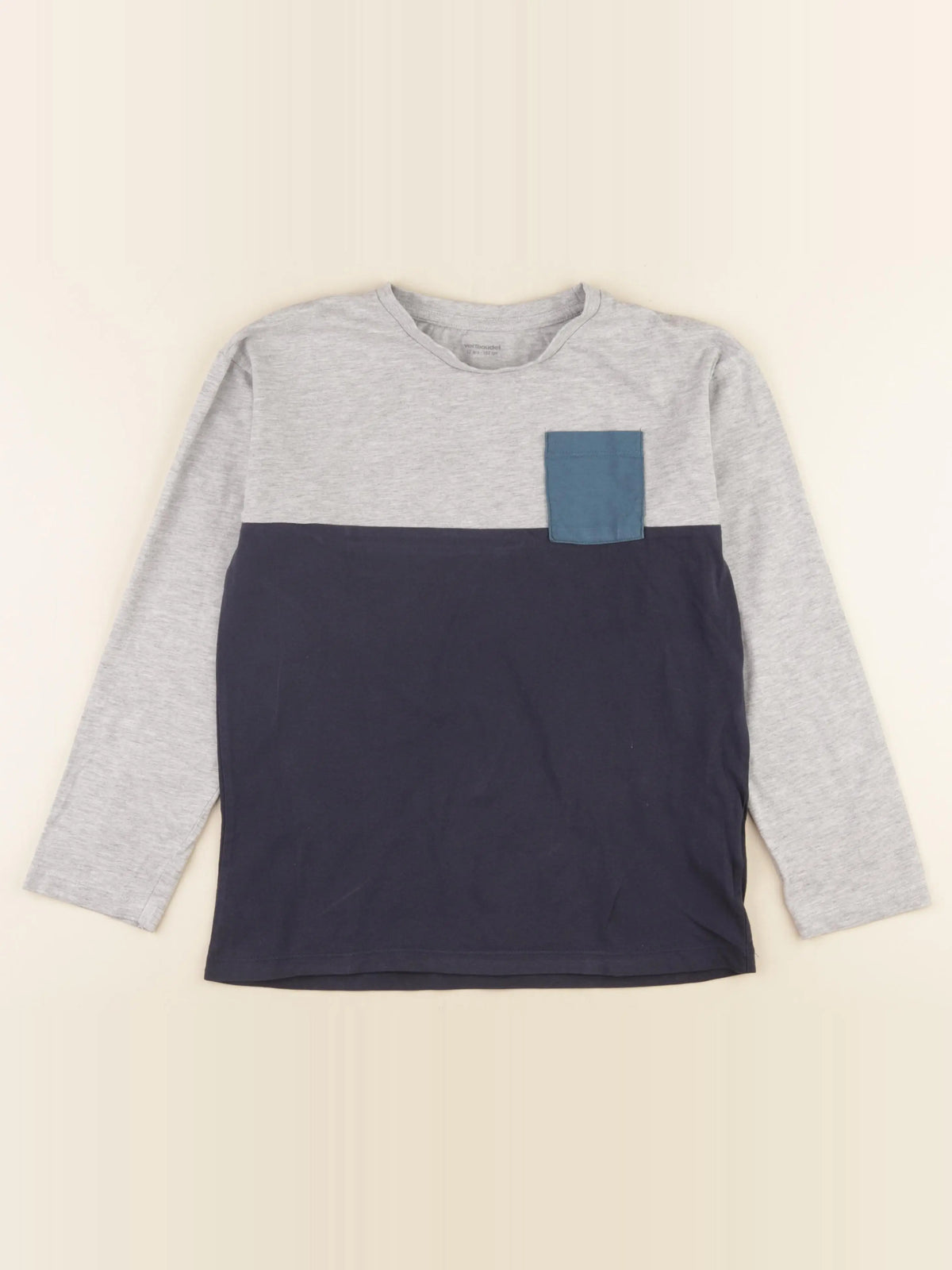 Vertbaudet - tee-shirt bleu, gris - 12 ans