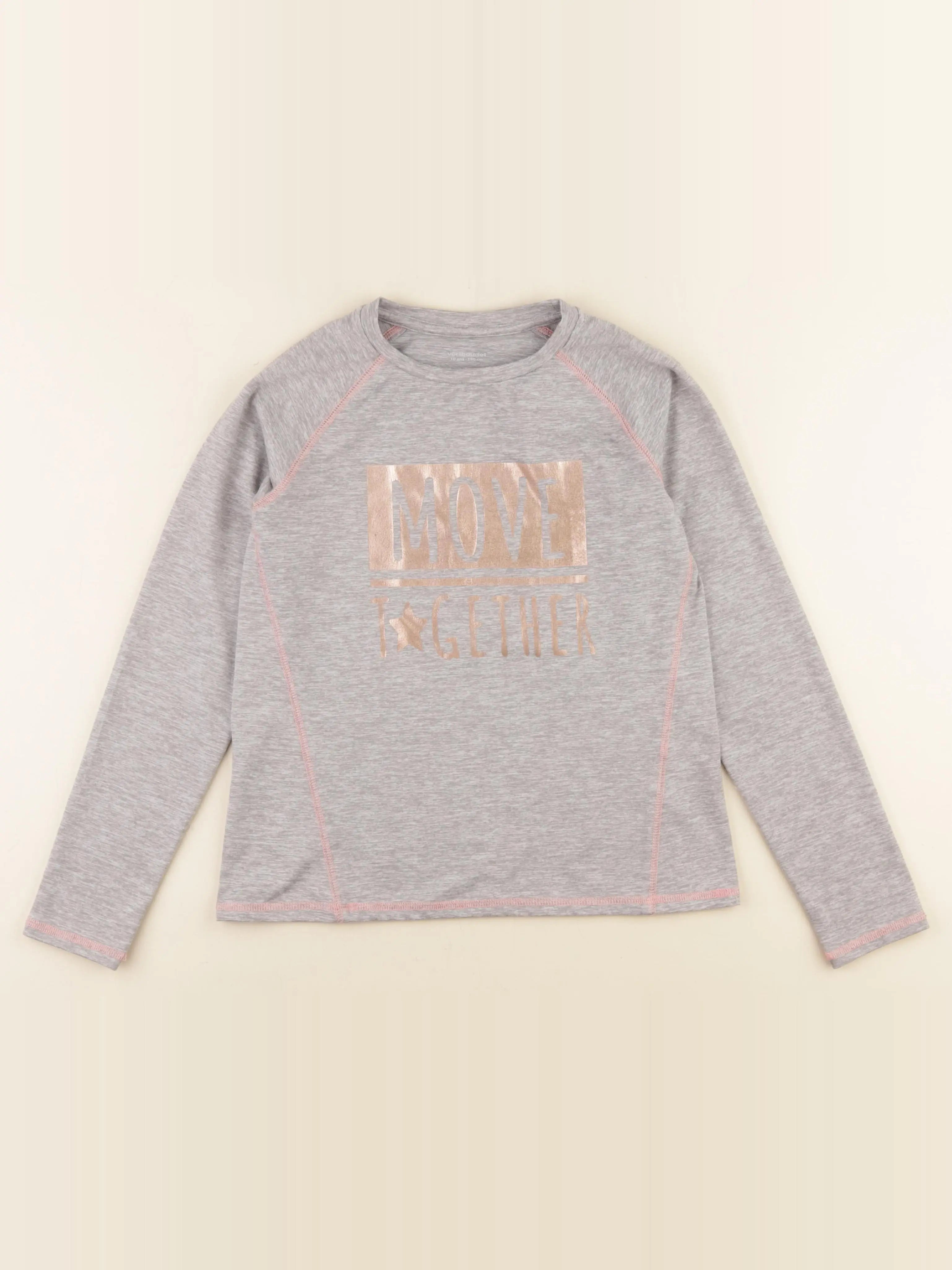 Vertbaudet - tee-shirt gris - 10 ans