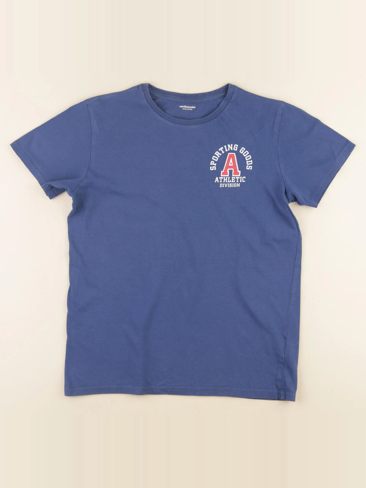 Vertbaudet - tee-shirt bleu - 14 ans