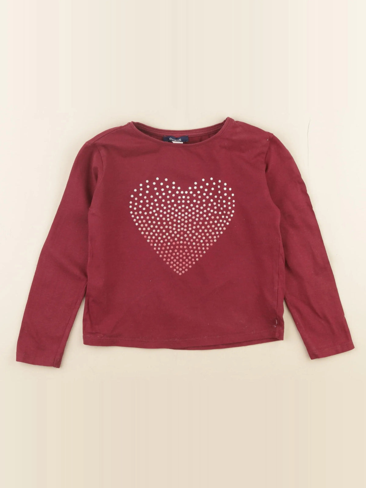 Okaidi - tee-shirt rouge - 6 ans