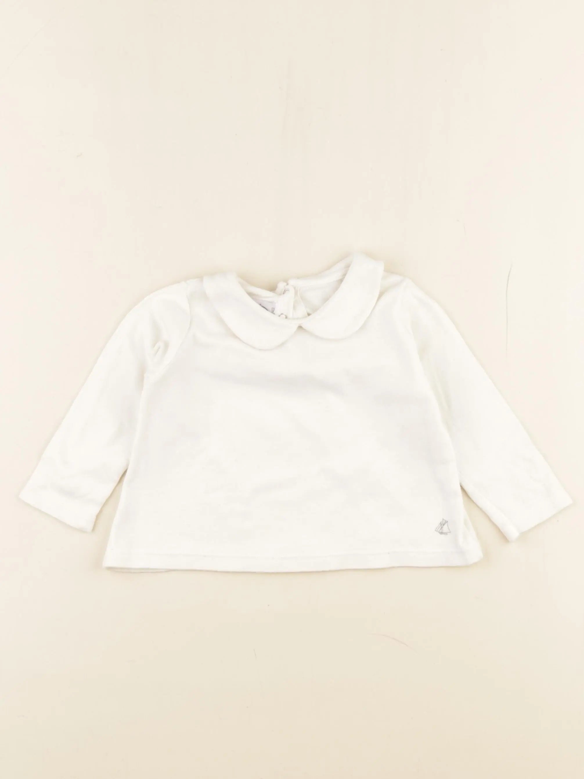 Petit Bateau - tee-shirt beige - 12 mois