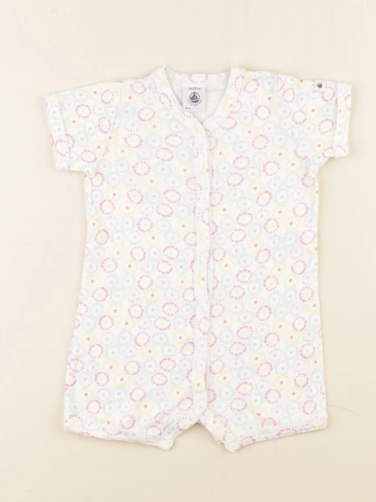Petit Bateau - pyjama coton multicolore - 3 mois