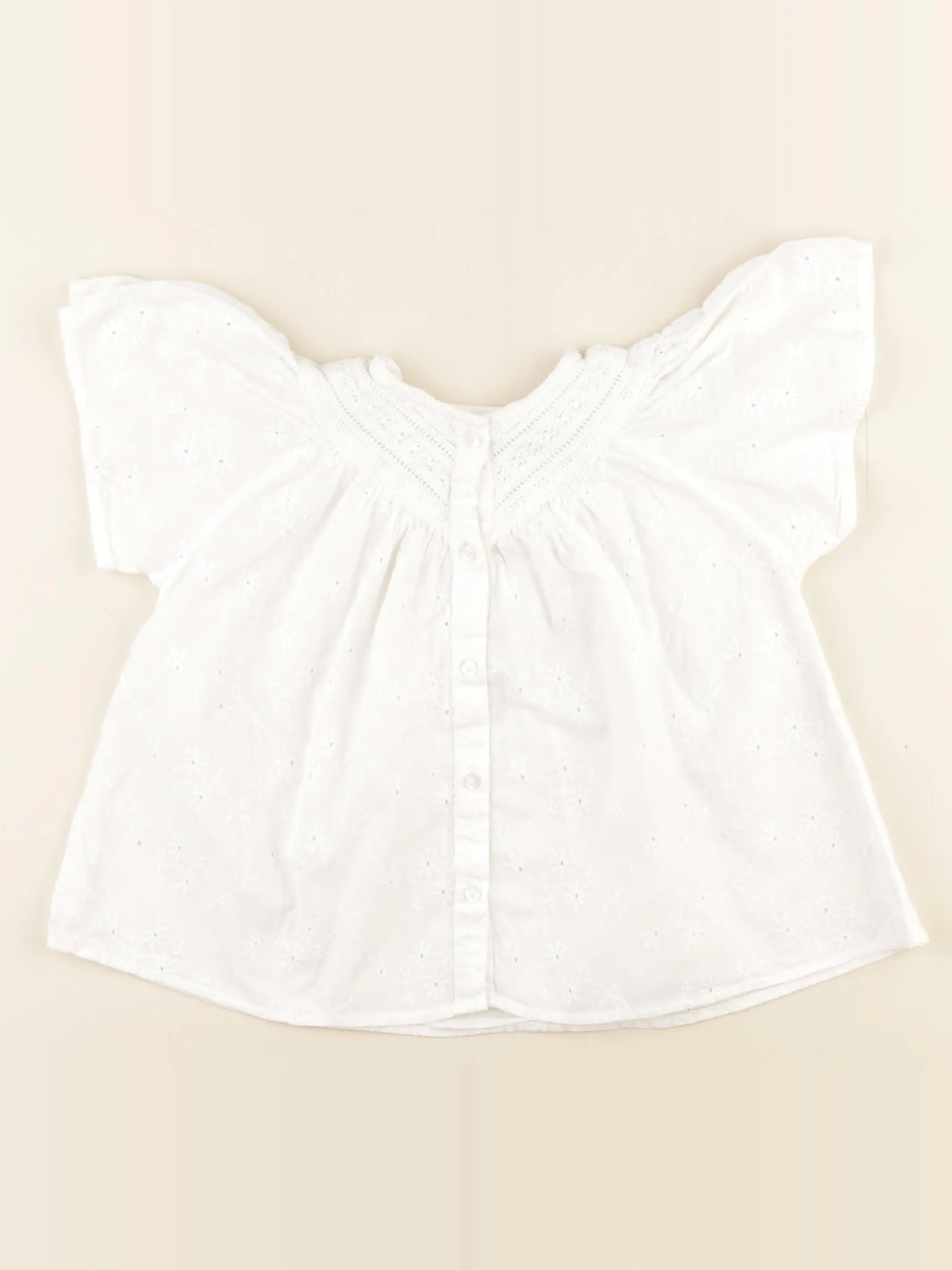 Zara - blouse blanc - 2/3 ans