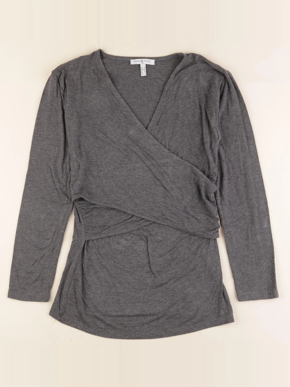 Envie de fraise - tee-shirt allaitement gris - 36