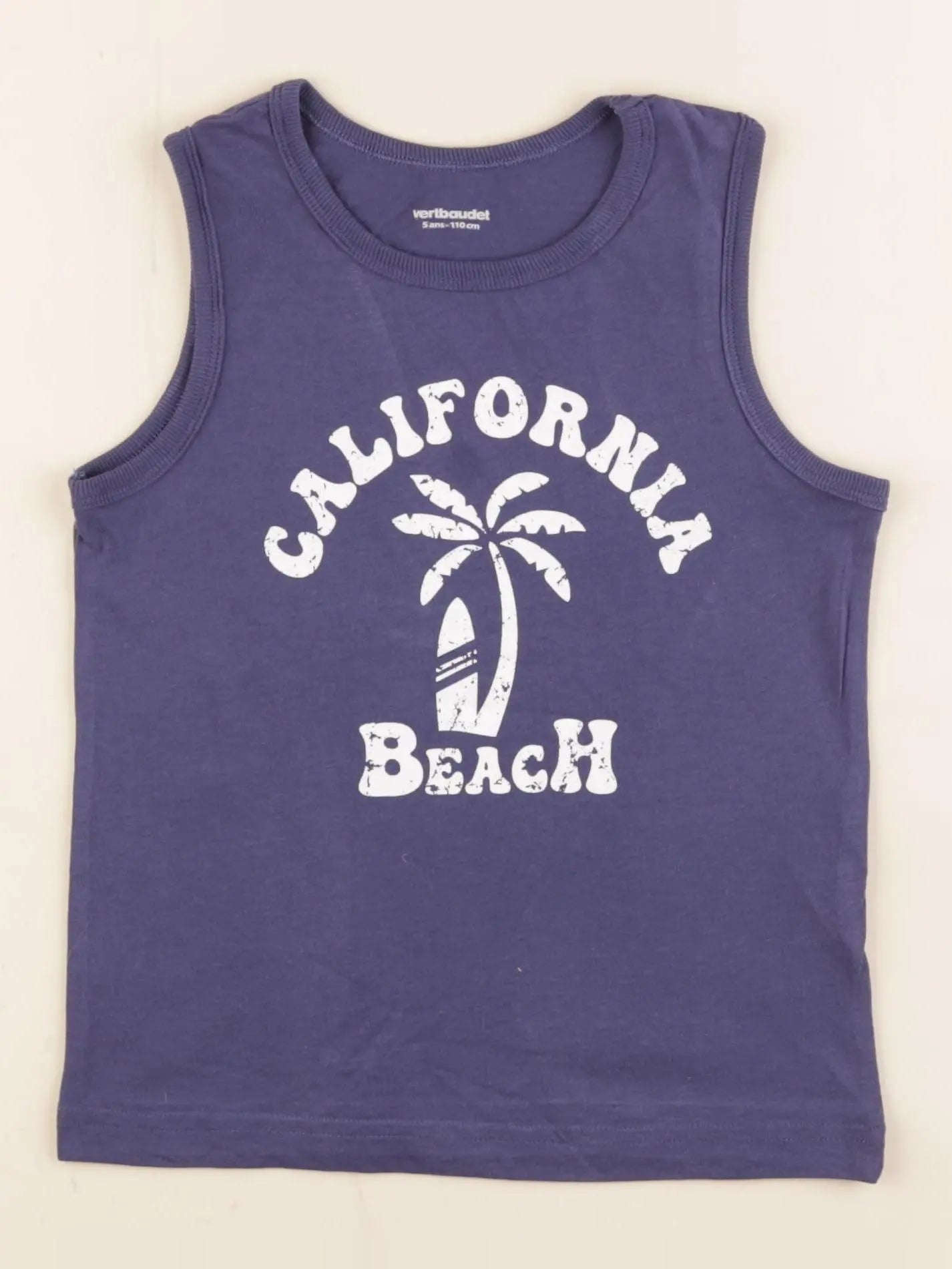 Vertbaudet - débardeur bleu - 5 ans
