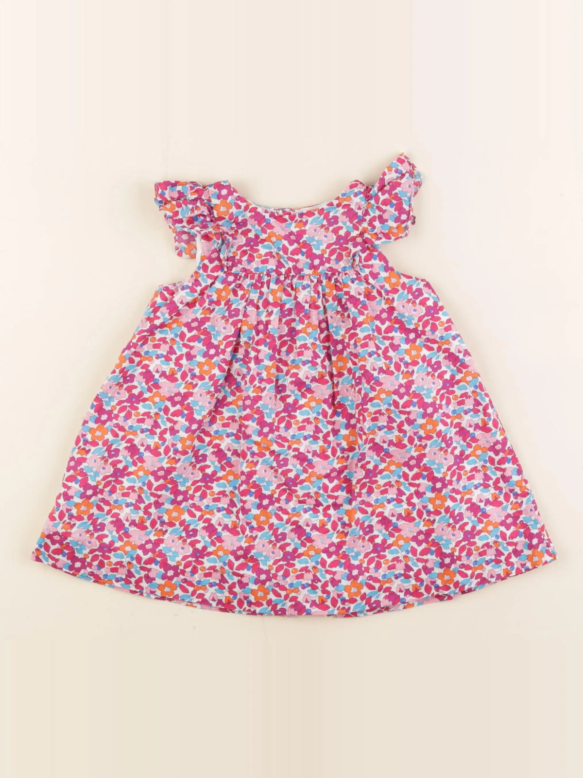 Jacadi - robe liberty multicolore - 12 mois