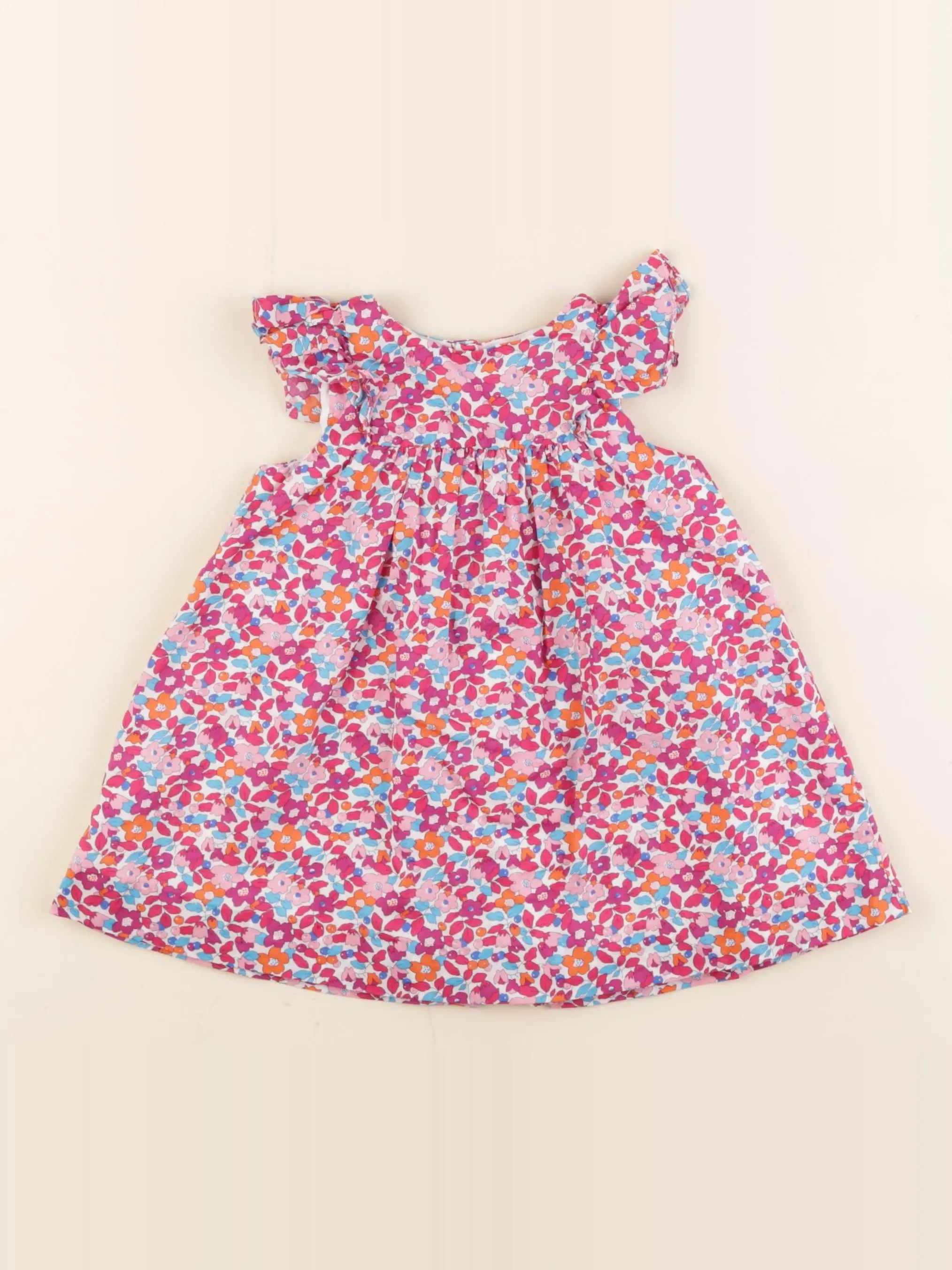 Jacadi - robe liberty multicolore - 12 mois
