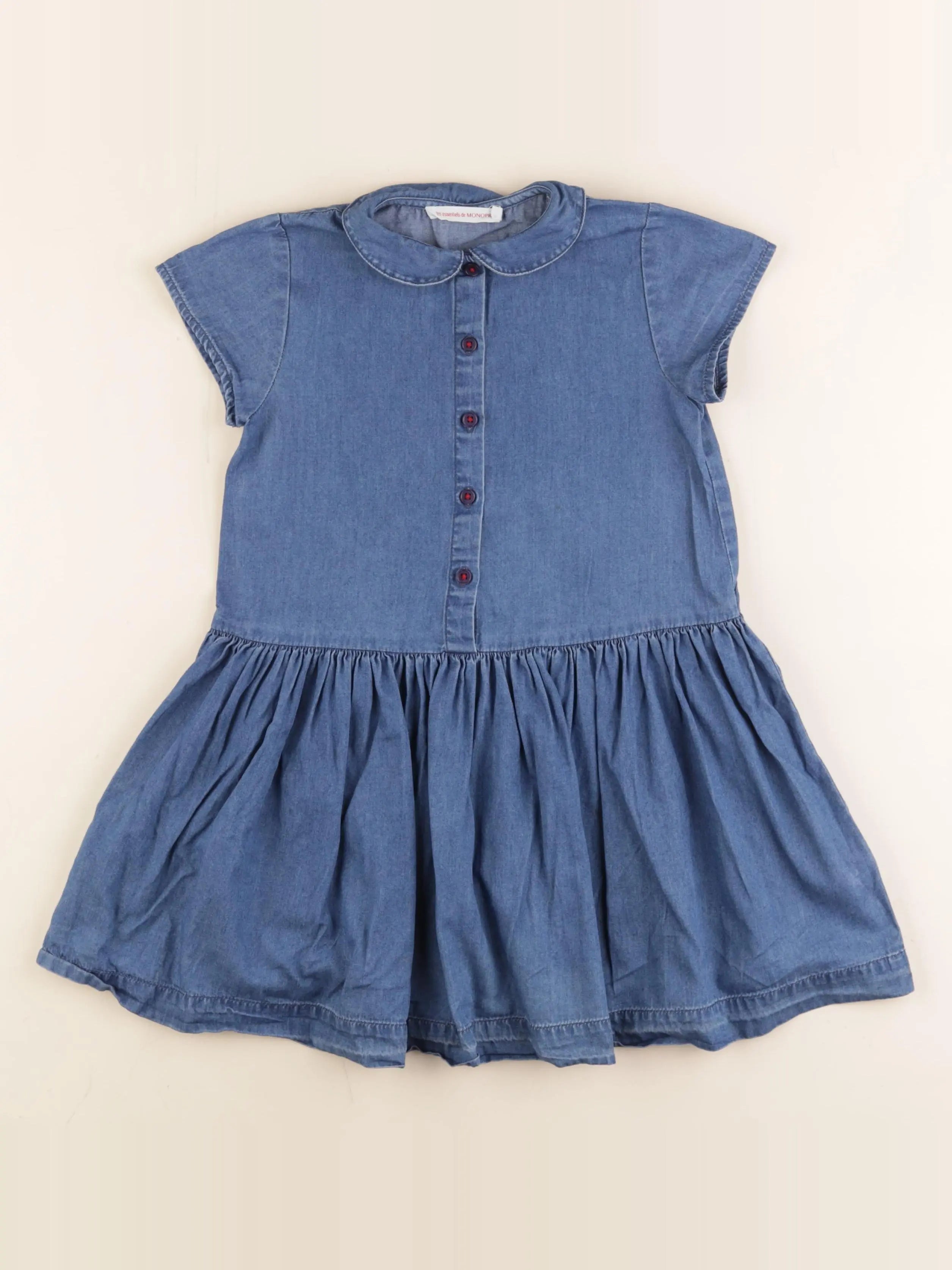 Monoprix - robe bleu - 6 ans