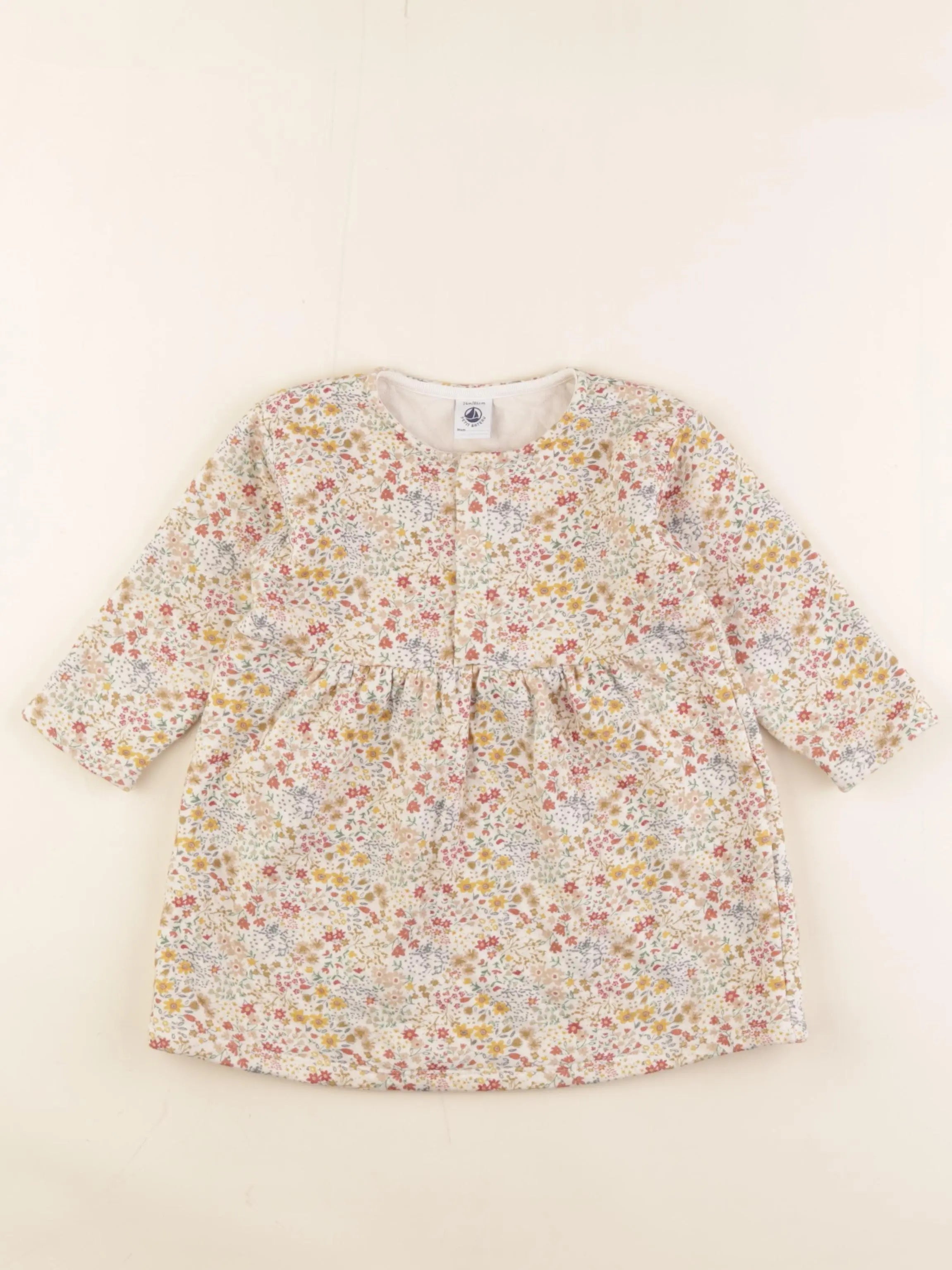 Petit Bateau - robe multicolore - 24 mois