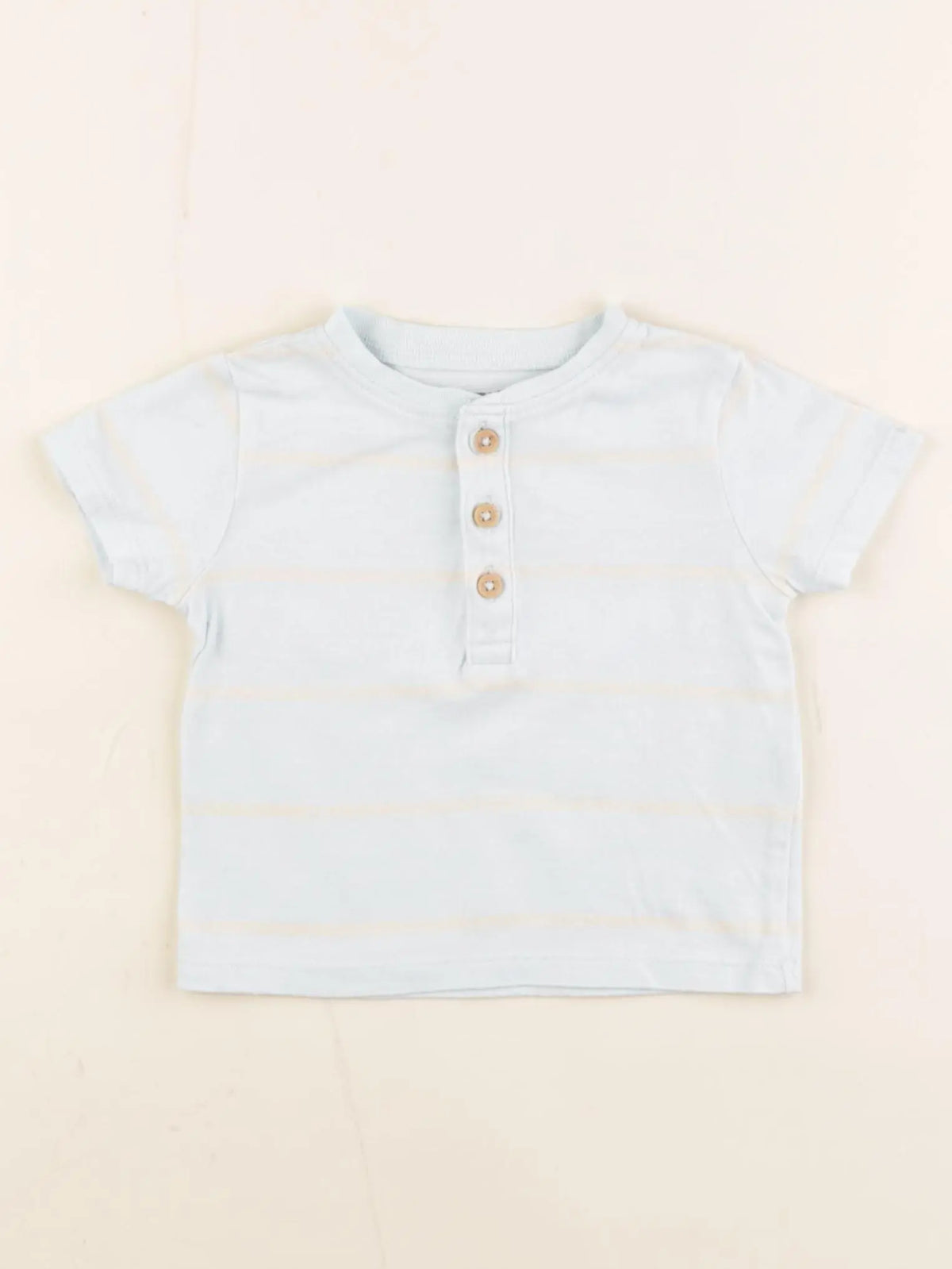 Vertbaudet - tee-shirt bleu - 6 mois
