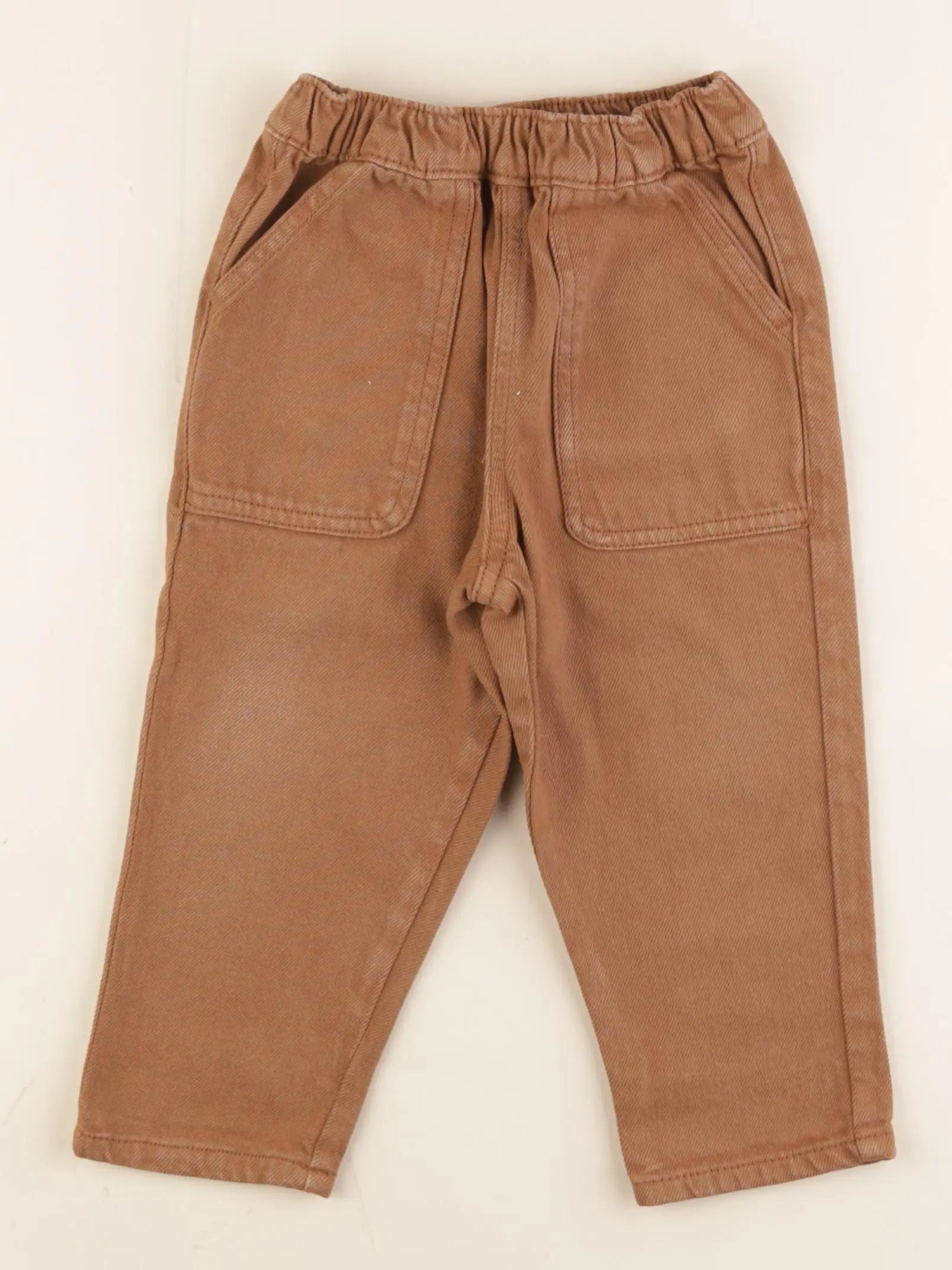 Vertbaudet - pantalon marron - 18 mois