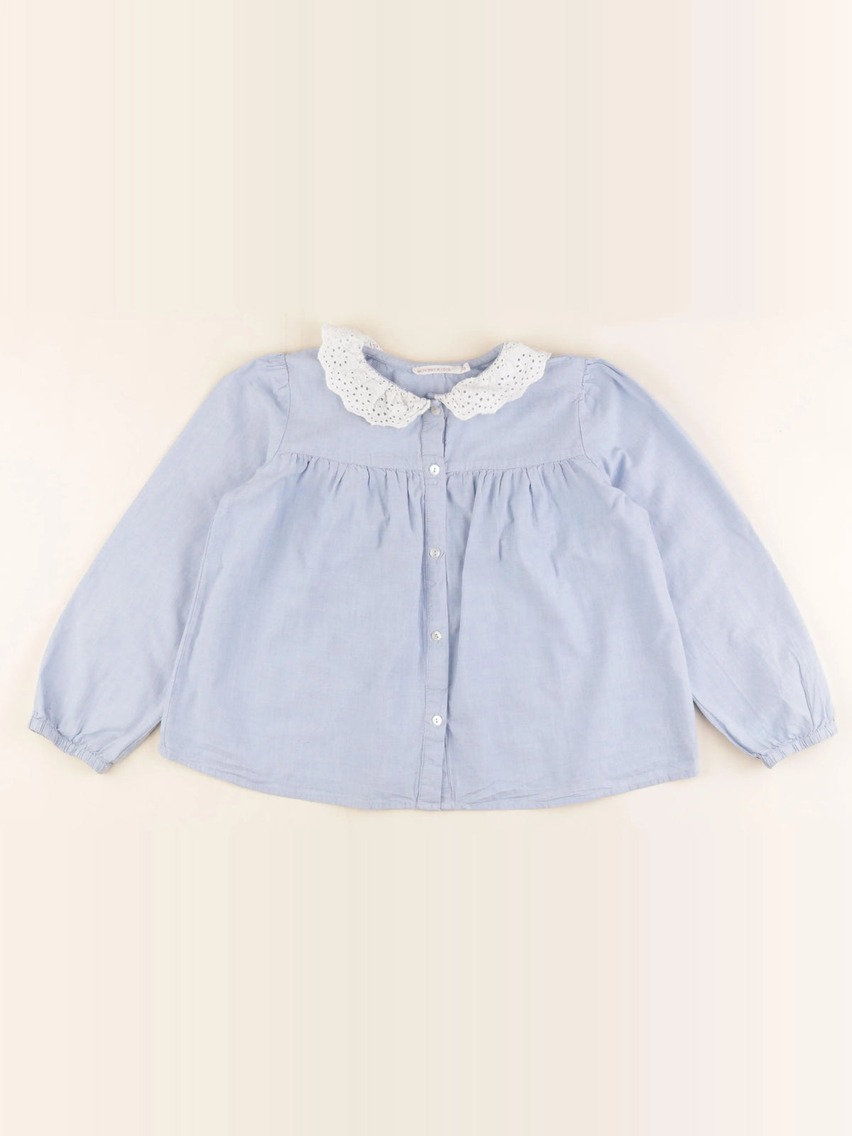 Monoprix - blouse bleu - 8 ans