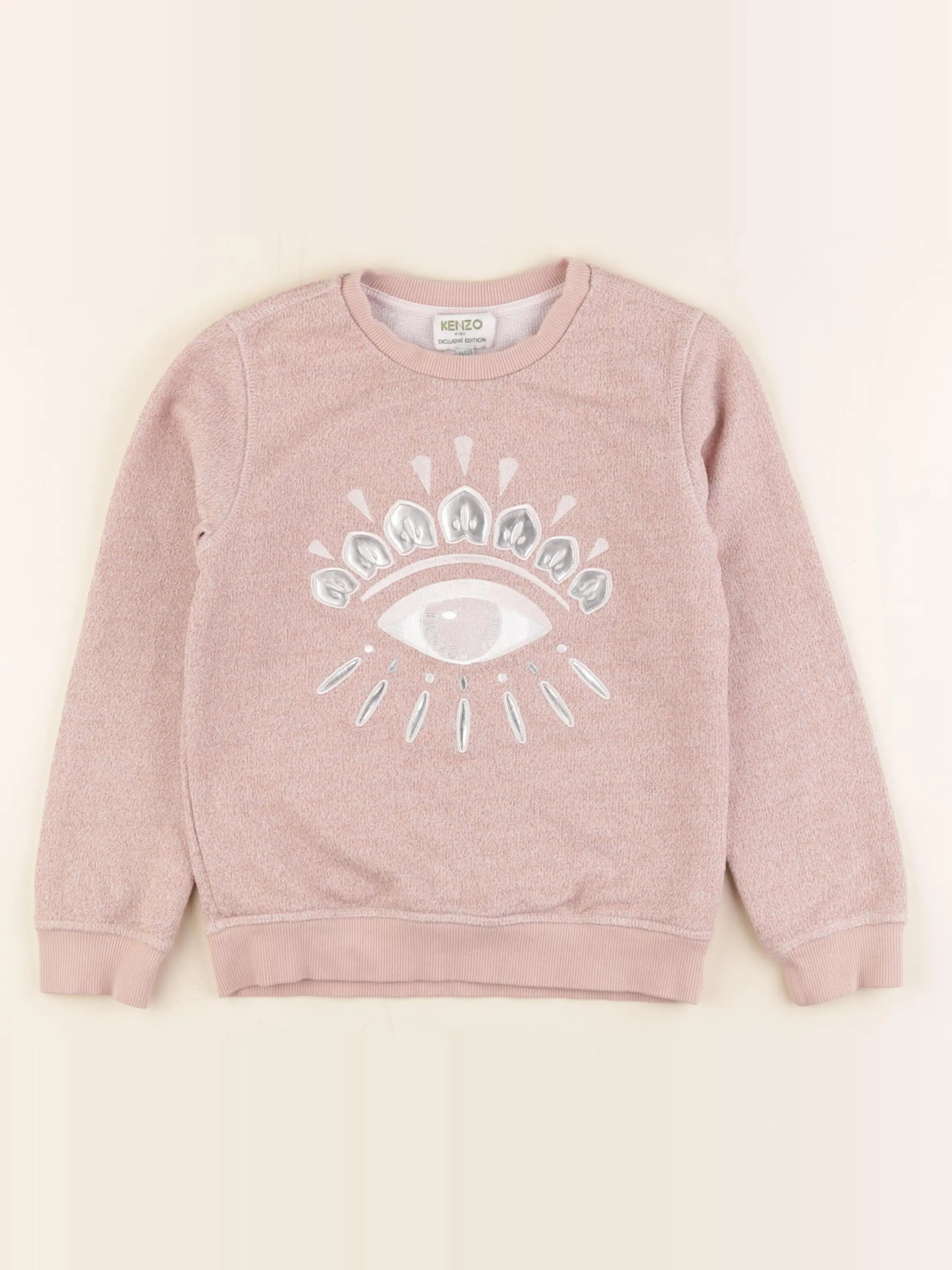 Kenzo - sweat rose - 8 ans