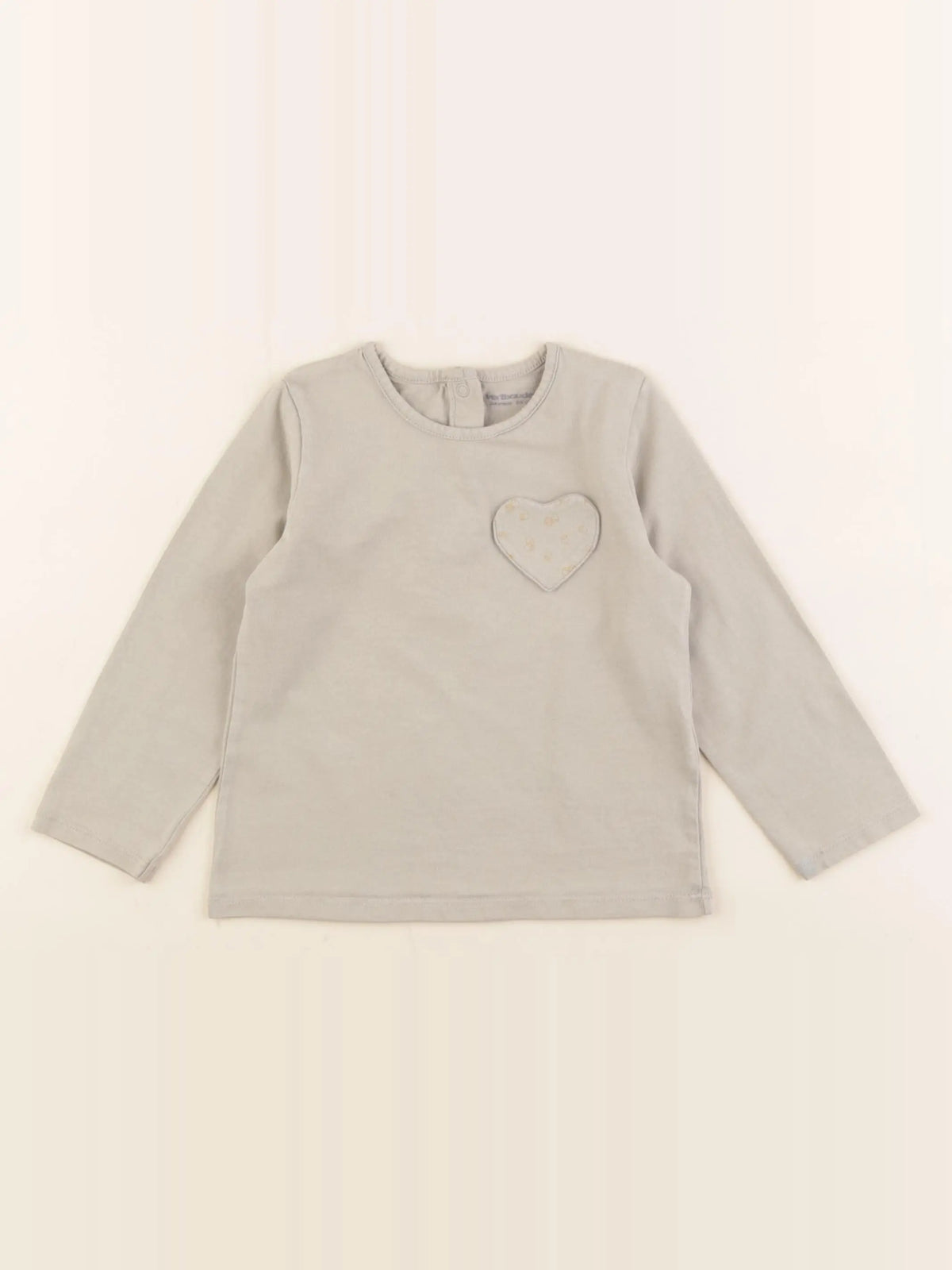 Vertbaudet - tee-shirt beige - 24 mois