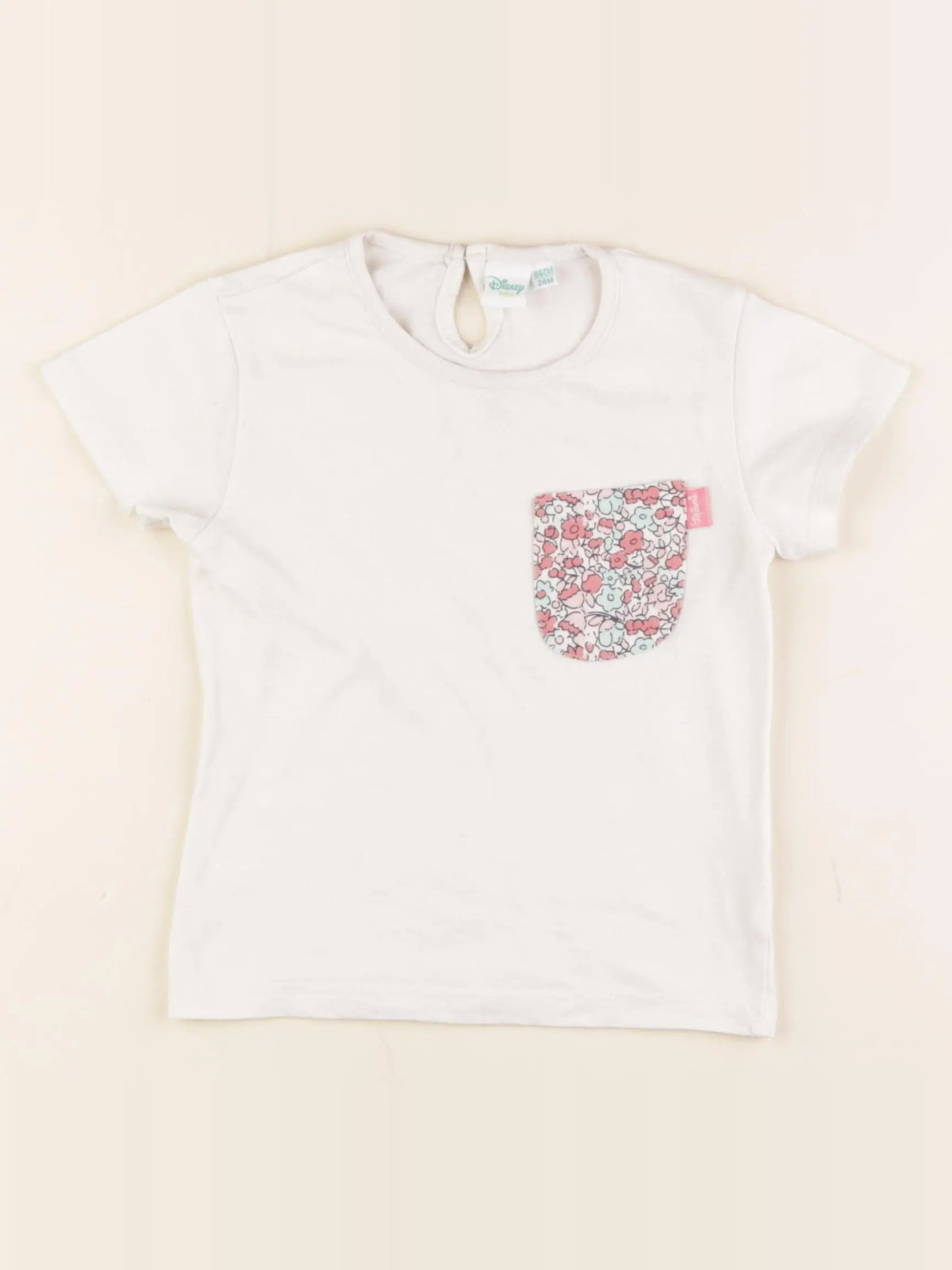 Vertbaudet - tee-shirt blanc - 24 mois