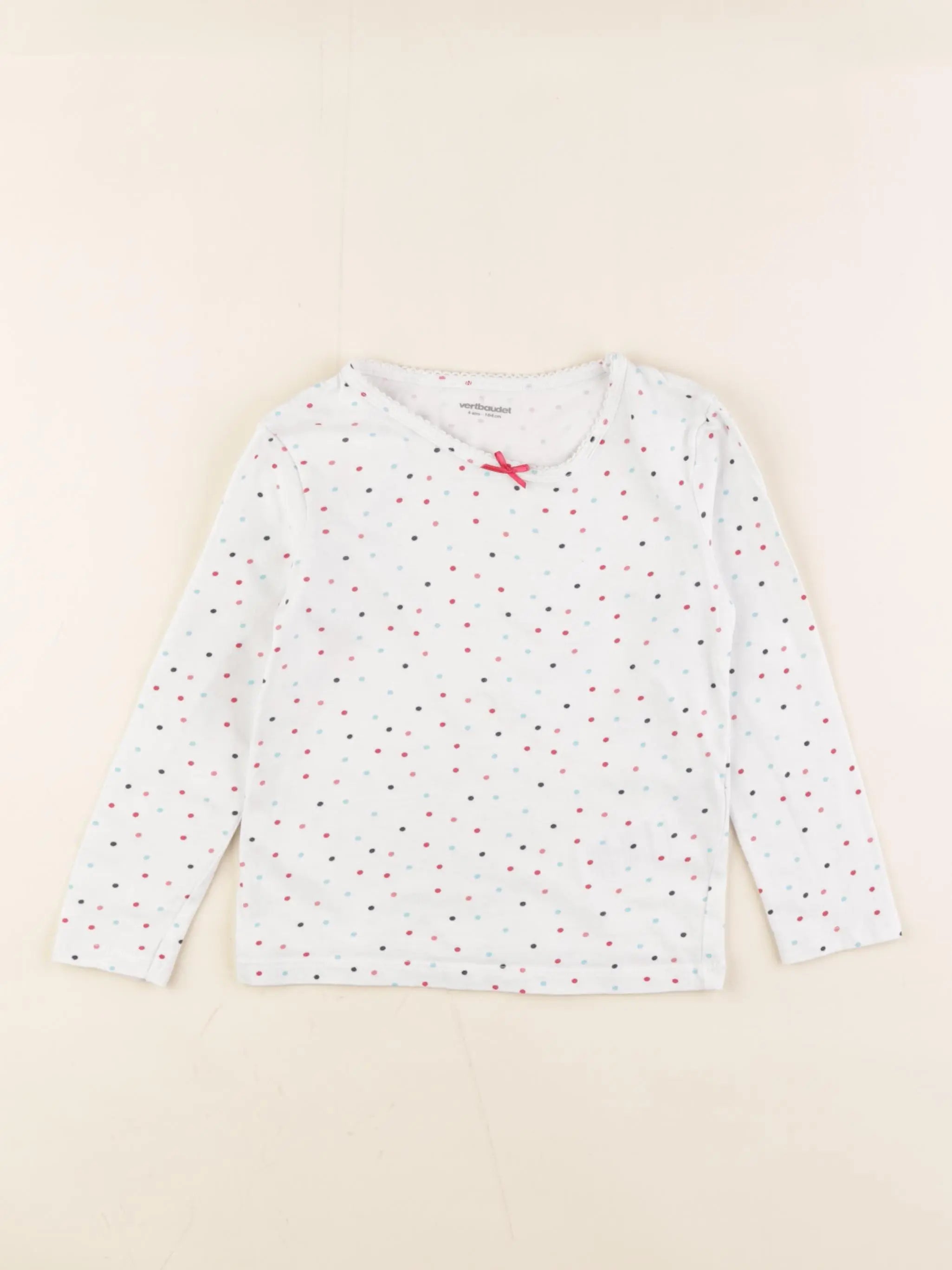 Vertbaudet - maillot de corps blanc - 4 ans