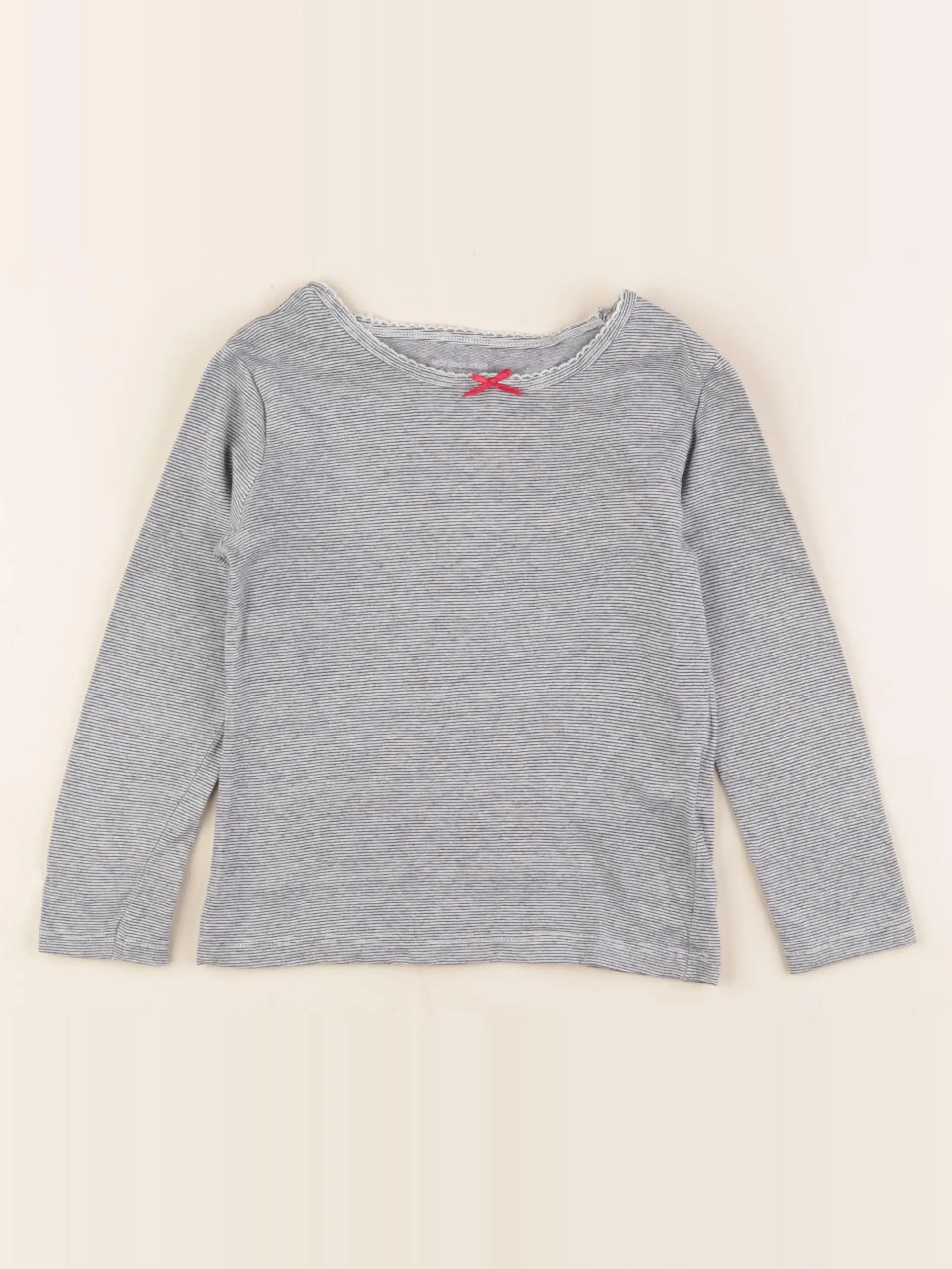 Vertbaudet - maillot de corps bleu, blanc - 4 ans