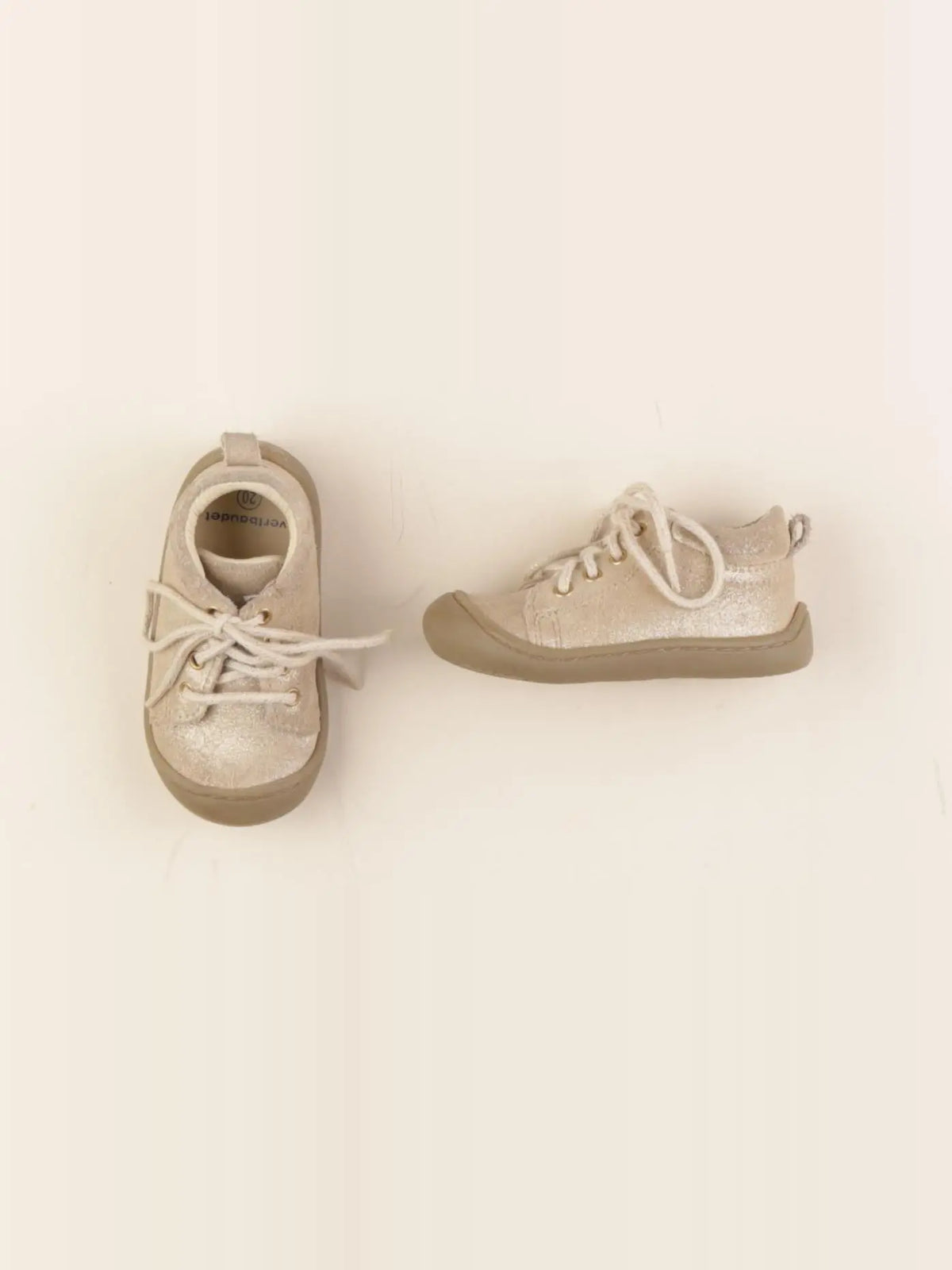 Vertbaudet - bottillons beige, or - pointure 20