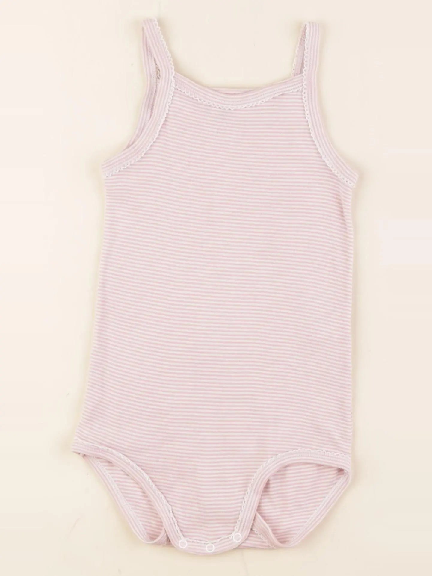 Petit Bateau - body blanc, rose - 36 mois