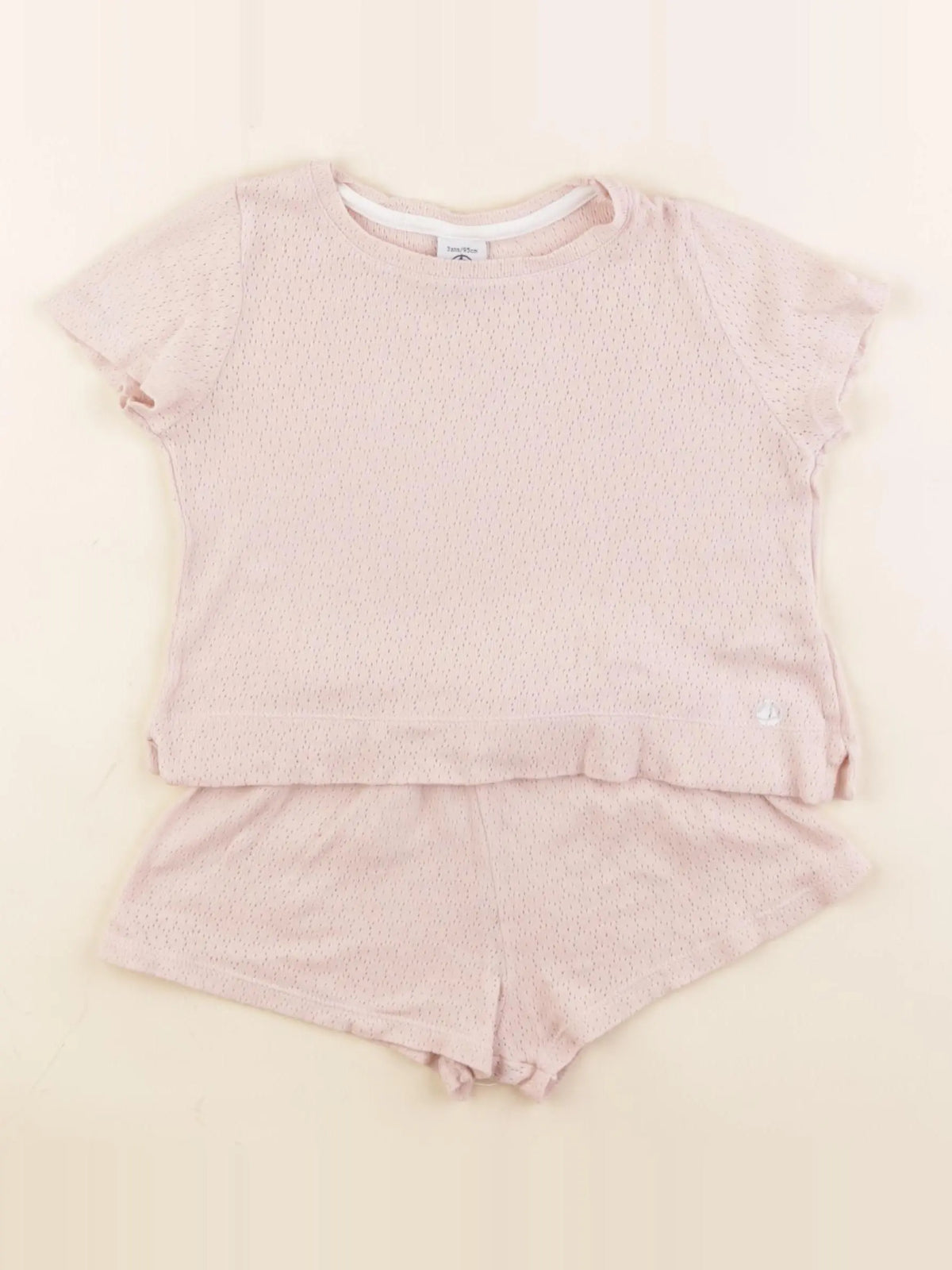 Petit Bateau - pyjama coton rose - 36 mois