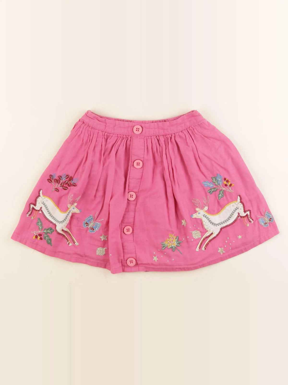 Mini Boden - jupe rose - 7/8 ans
