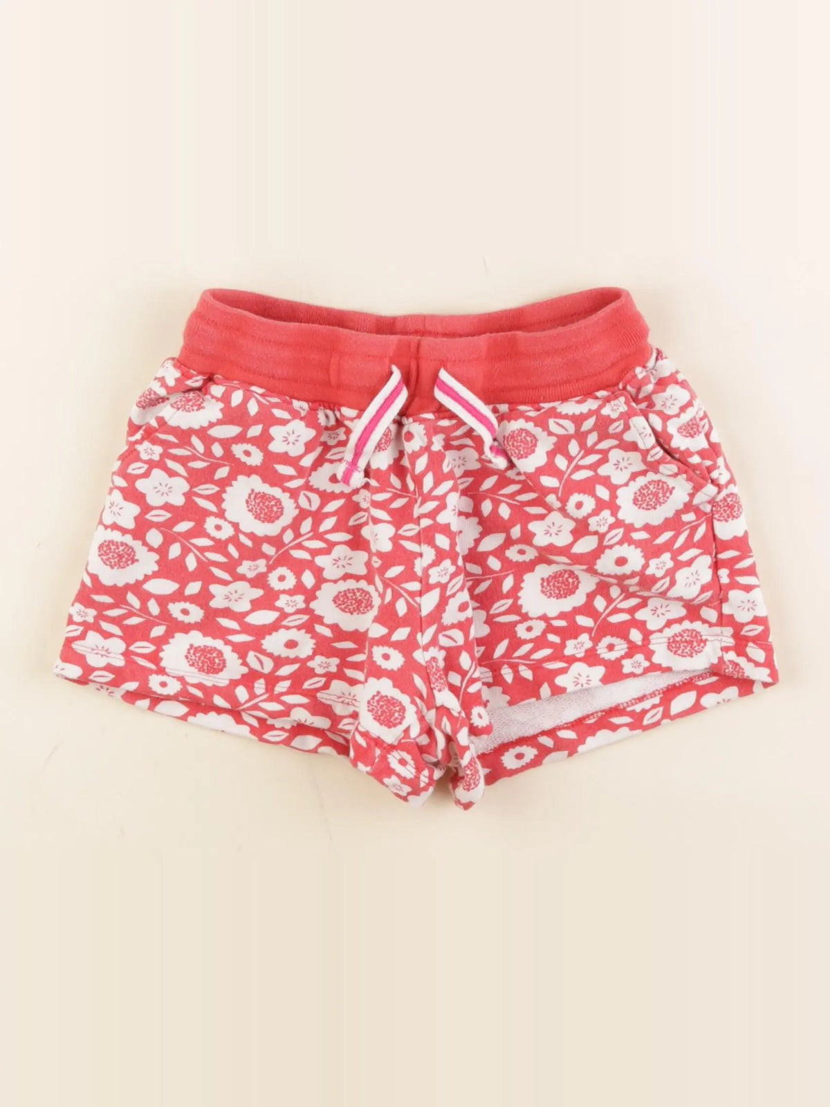 Boden - short orange - 7 ans