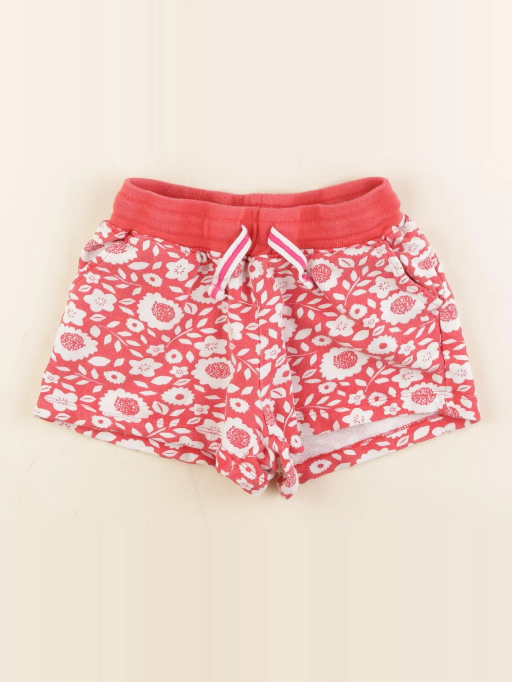 Boden - short orange - 7 ans