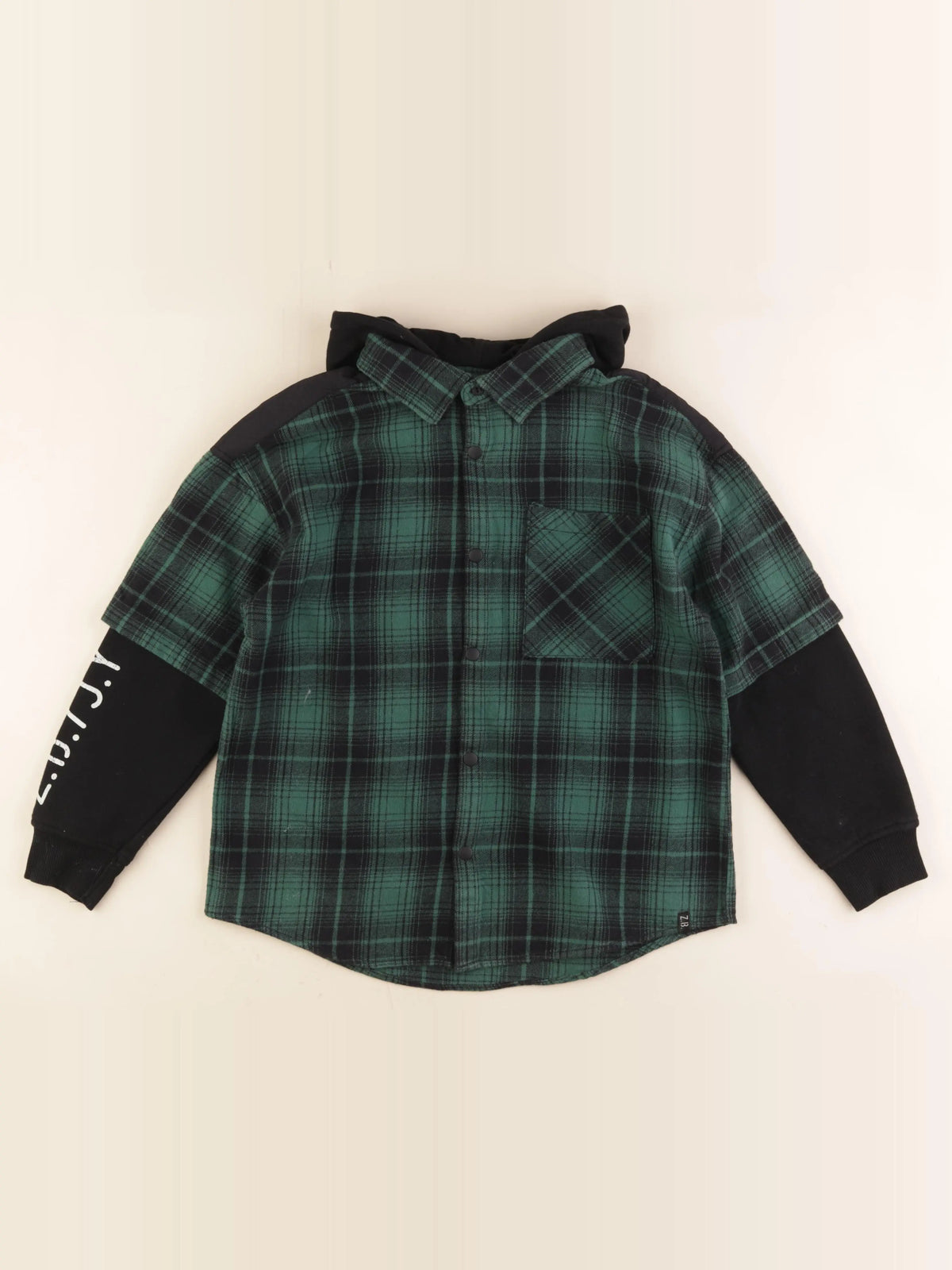 Zara - chemise noir, vert - 9 ans