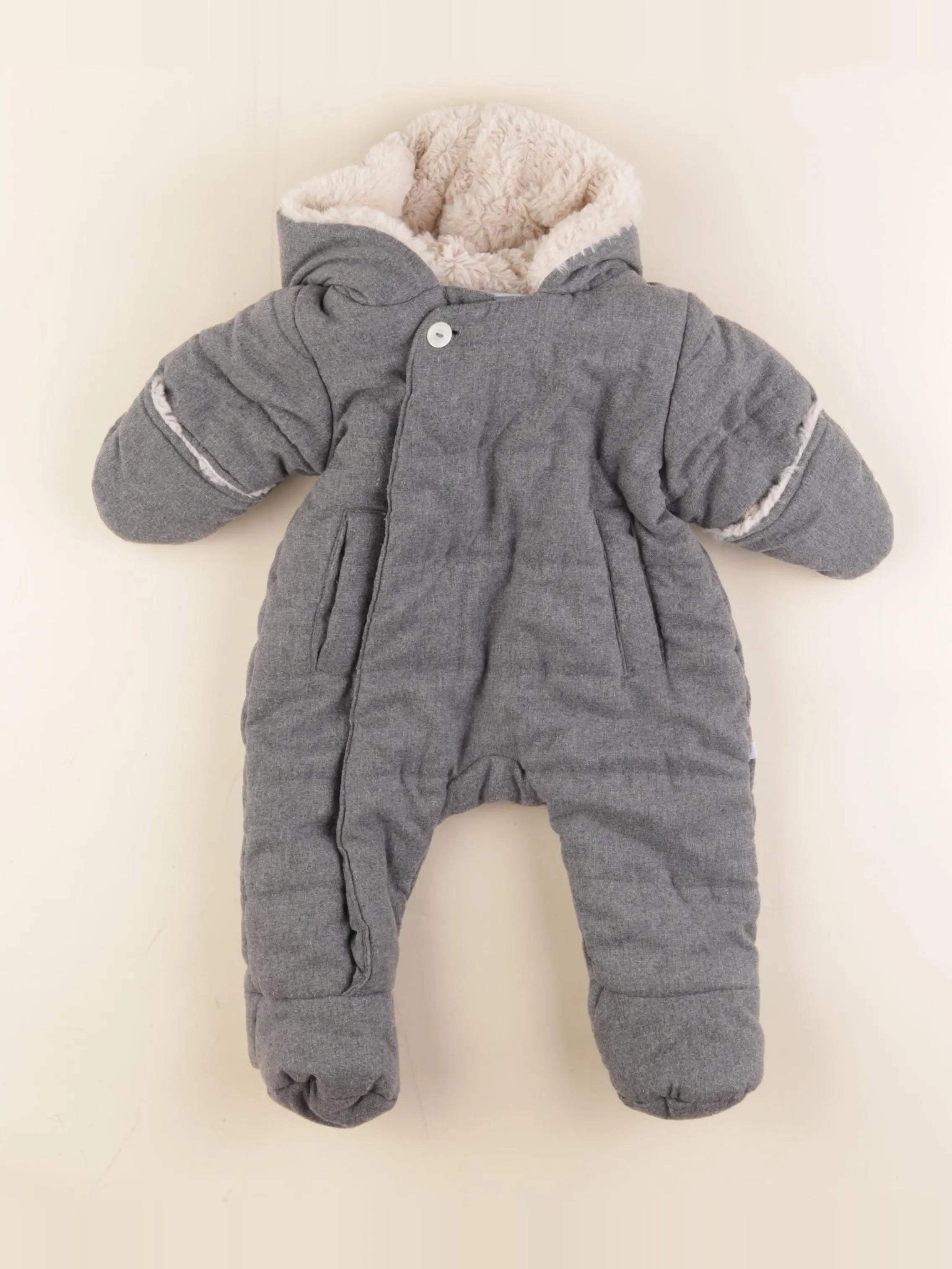 Jacadi - combi-pilote gris - 1 mois