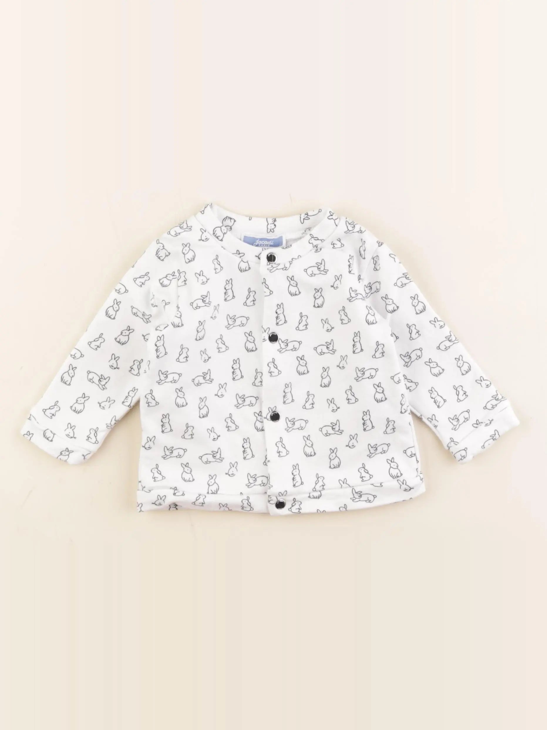 Jacadi - sweat blanc - 6 mois