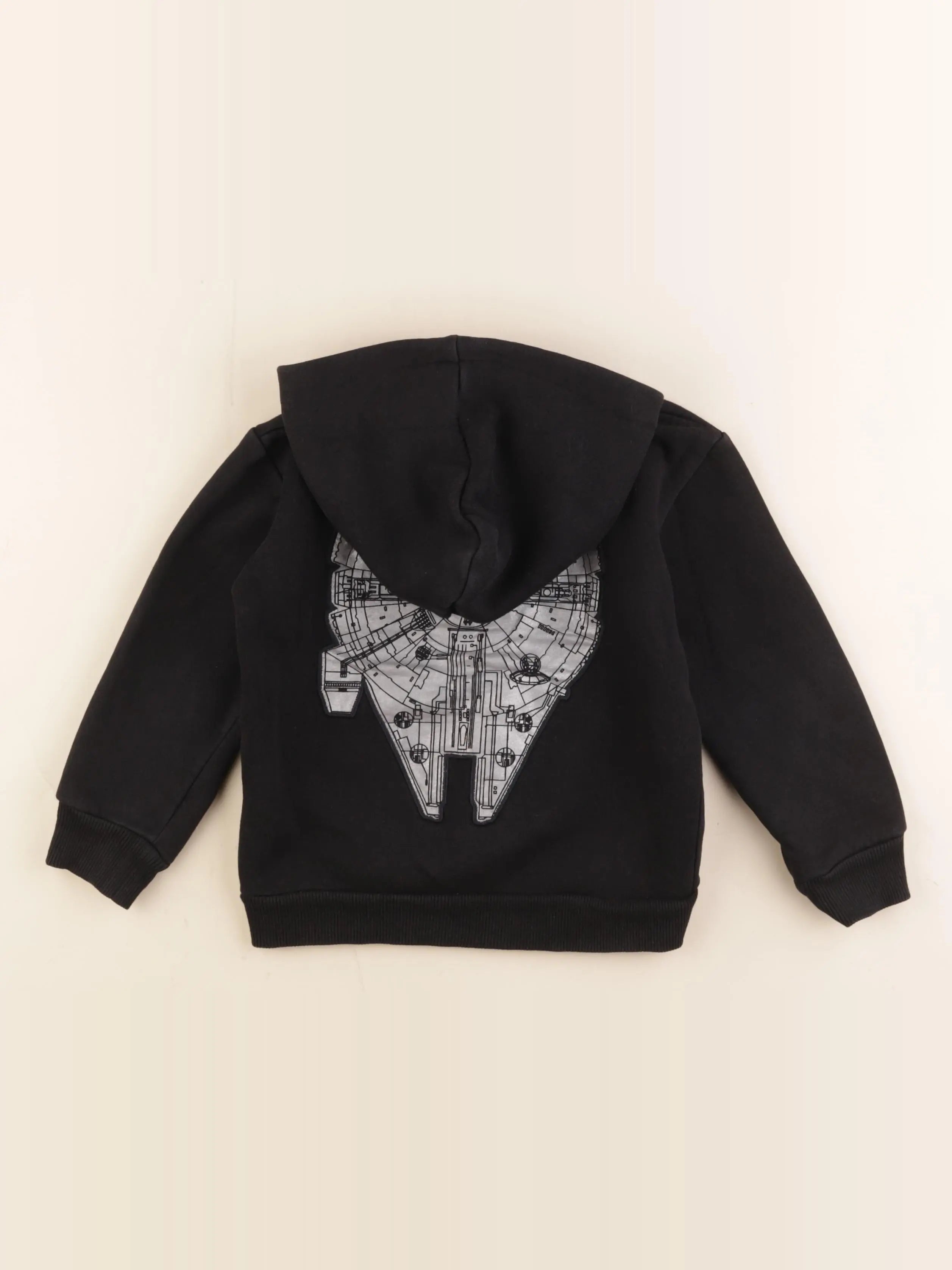 IKKS - sweat imprimé au dos noir - 4 ans