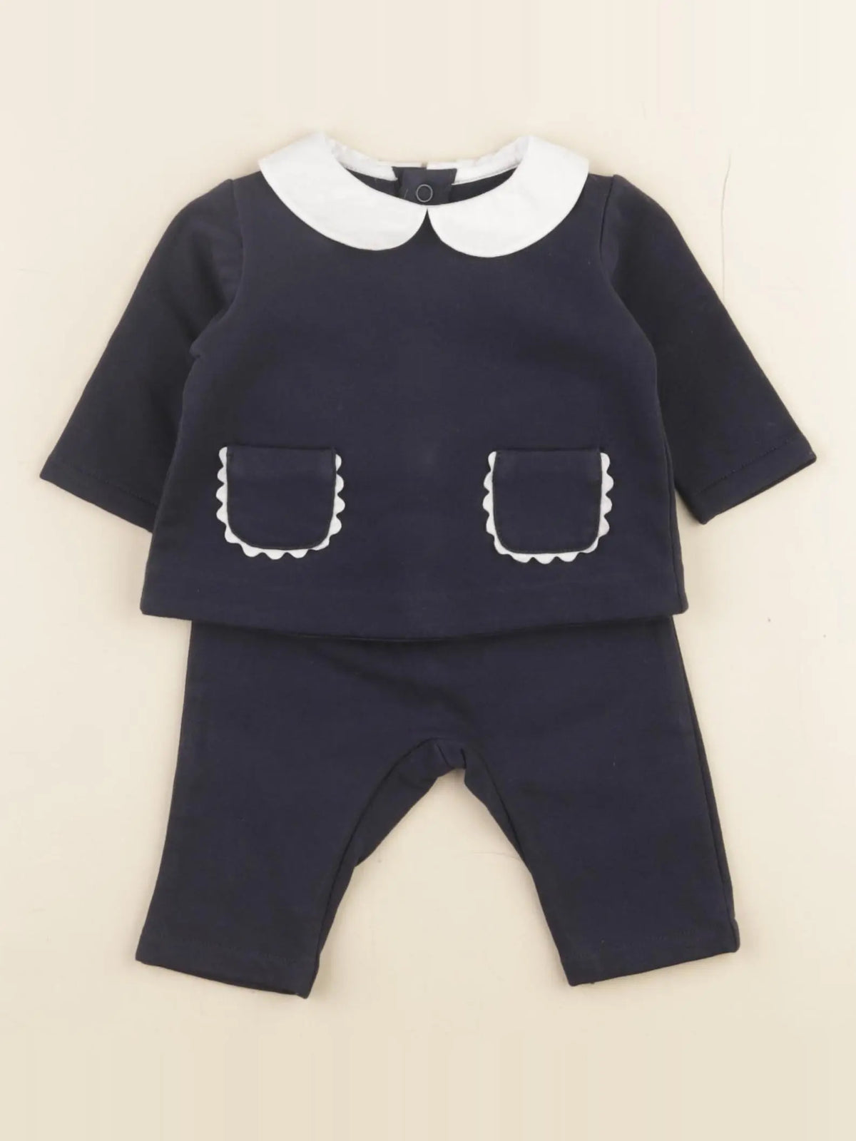 Jacadi - ensemble bleu - 1 mois