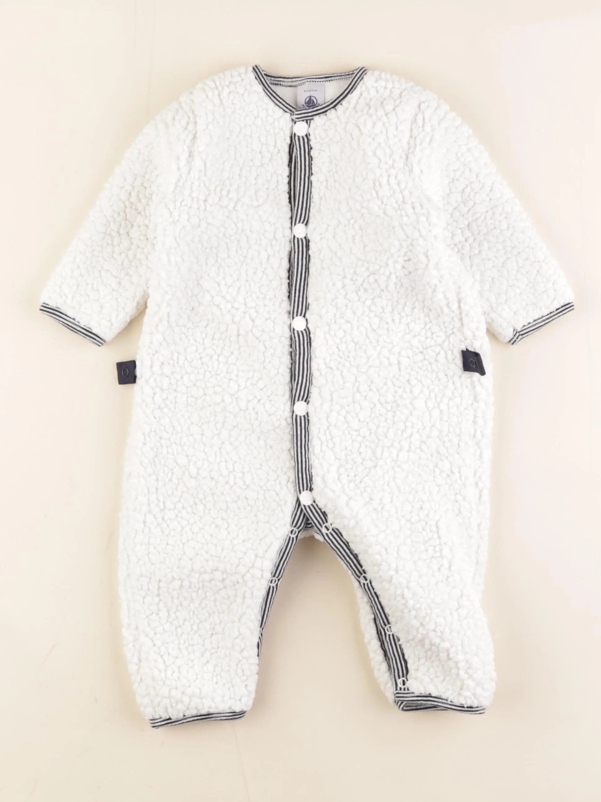 Petit Bateau - combinaison beige - 6 mois