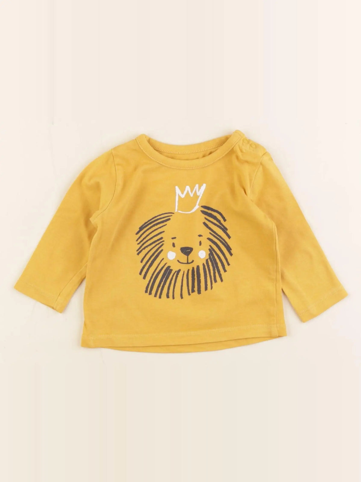 Vertbaudet - tee-shirt jaune - 3 mois