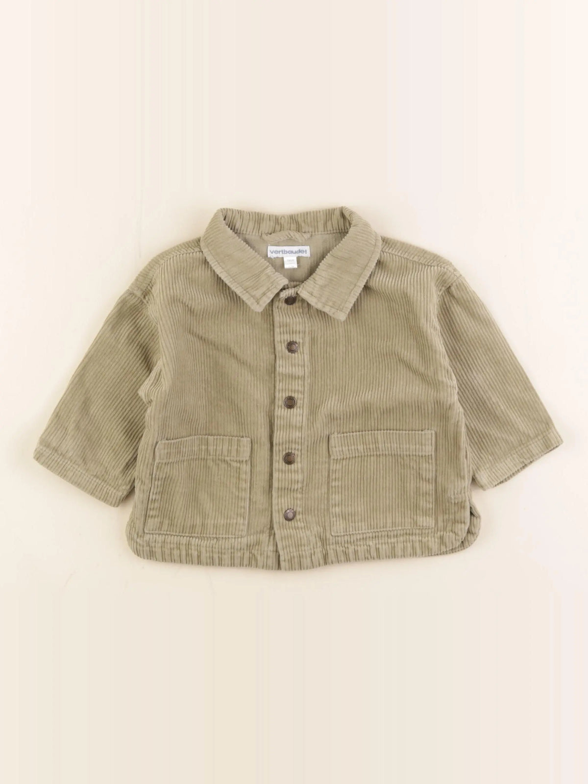 Vertbaudet - veste vert - 12 mois